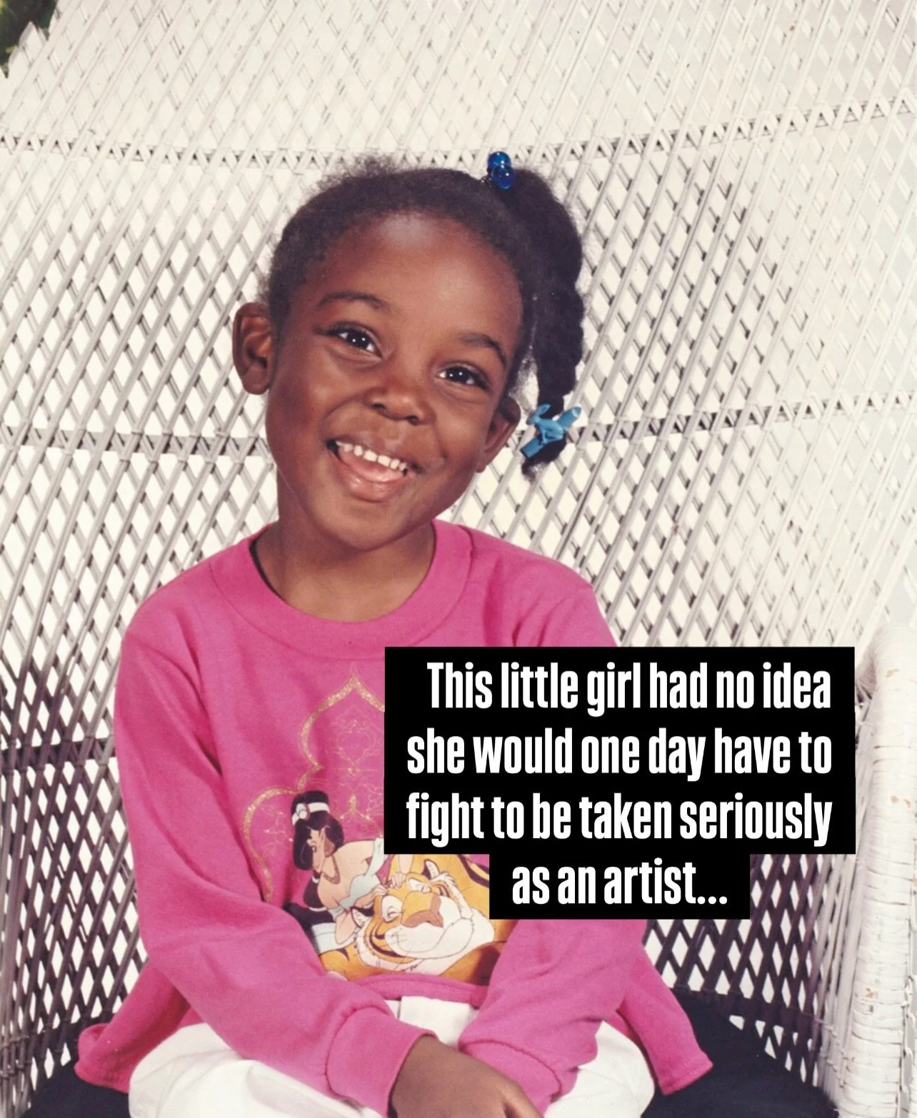 Little Tiffany loved colors, patterns, #MarioPaint, and making paper dolls with her siblings✍🏾

She had no idea those small creative habits would grow into murals, graphic design, and a life as a working artist.

Empowering women artists helped girl