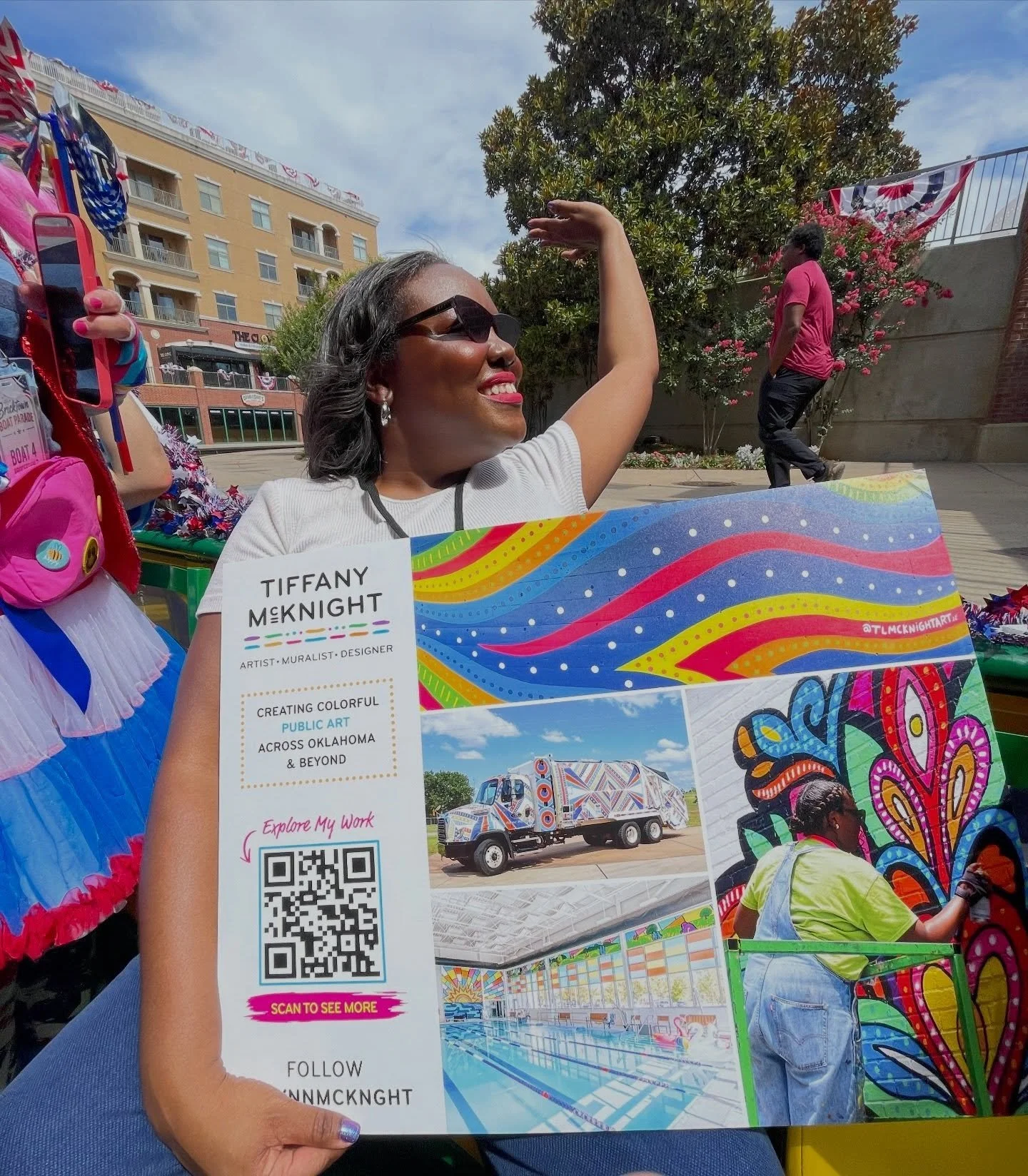 Thank you to @brickopolisokc for including local artists in the inaugural Bricktown Boat Parade 🎊 

It was such a fun morning celebrating our city from the @bricktownwatertaxi on the canal.

As a Black woman and artist, opportunities like this matte