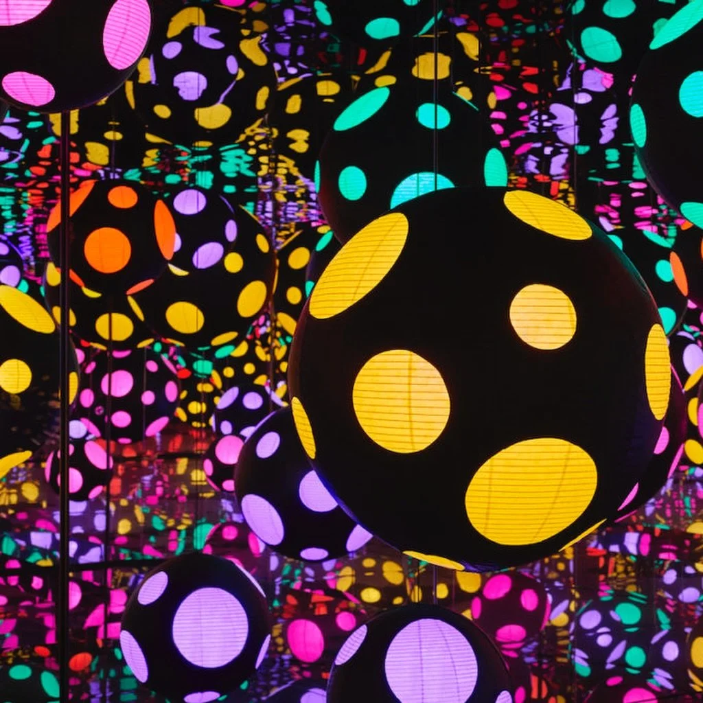 I was first introduced to Yayoi Kusama&rsquo;s work while in college, and I was immediately drawn to her use of color, dots, and repetition. Learning how she used art to navigate challenging circumstances in her own life deeply resonated with me.

Ov