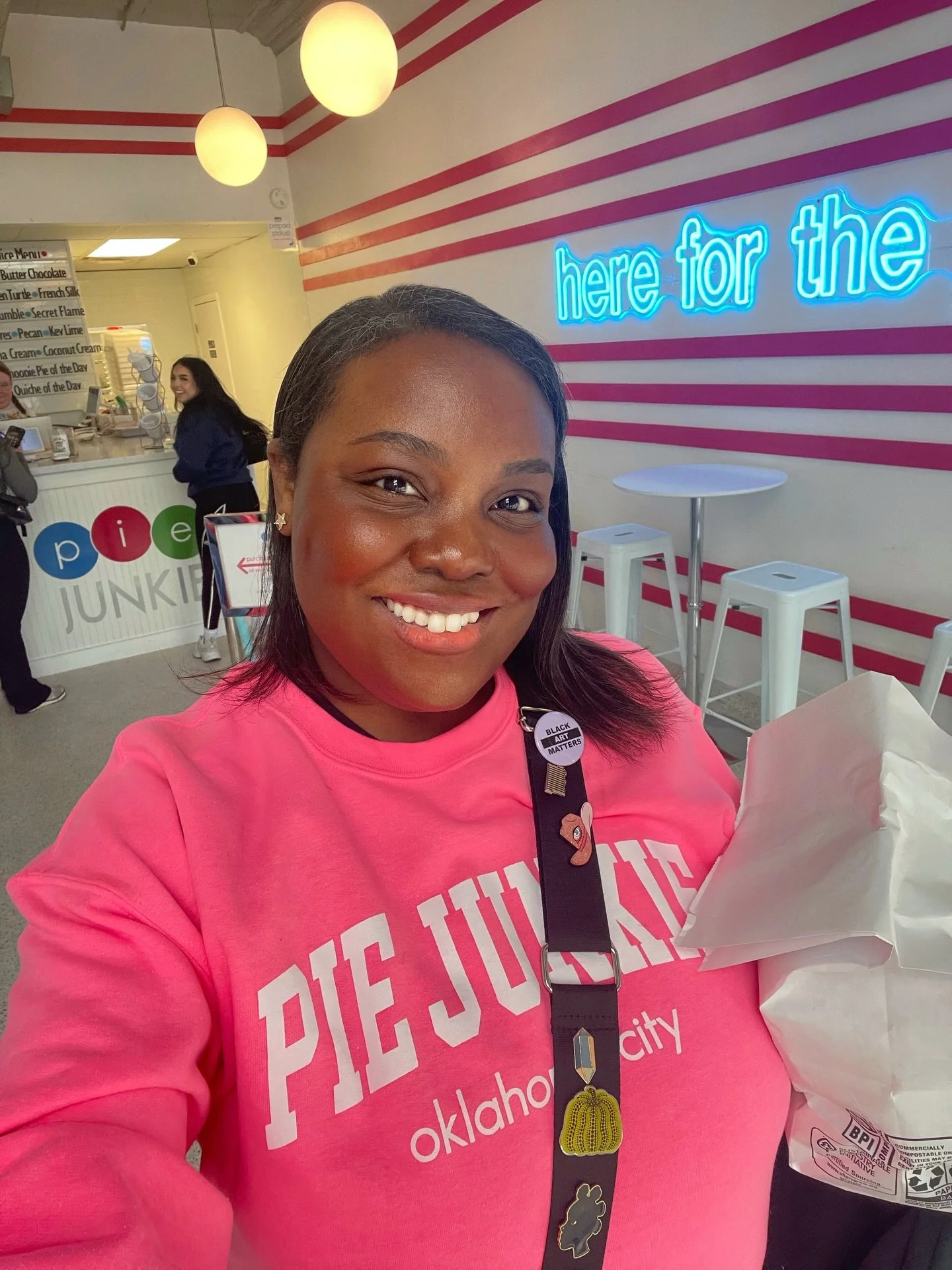 Fun fact about me: three days a week, I work part-time at @piejunkieokc 🥧💕

After years of working solely for myself, having a part-time job has given me something that freelance creative work rarely does: consistency.

I walk to work, have coworke