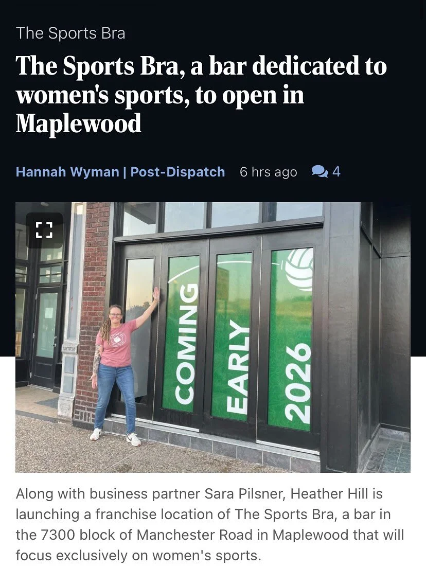 Hot off the press! 📰 

Thank you to the St. Louis Post-Dispatch for reaching out to us for thoughts on why women&rsquo;s sports bars are popping up all over the country, including here in STL! The article came out in the Sunday paper, but it is also
