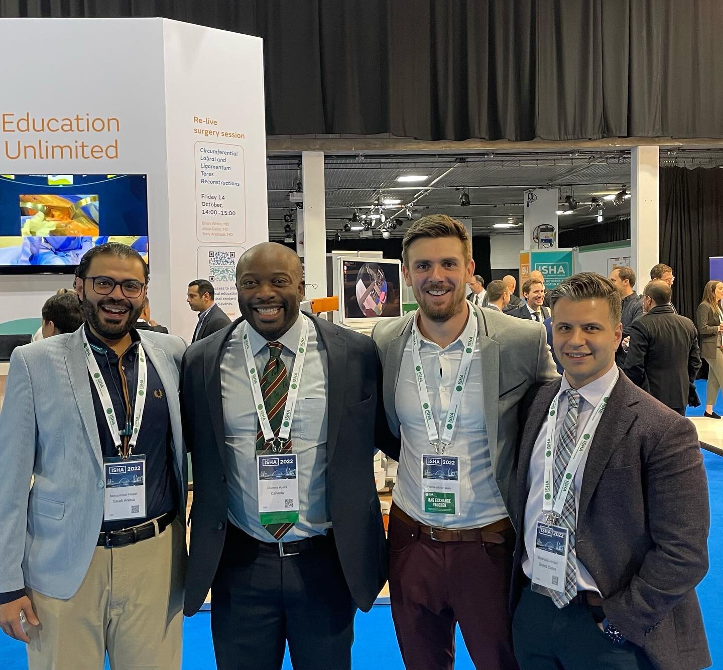 We are at ISHA! As an extra bonus, we get to have a reunion of our hip arthroscopy fellows!  It is amazing to see these fellows graduate, start their own practices and become leaders in the field!