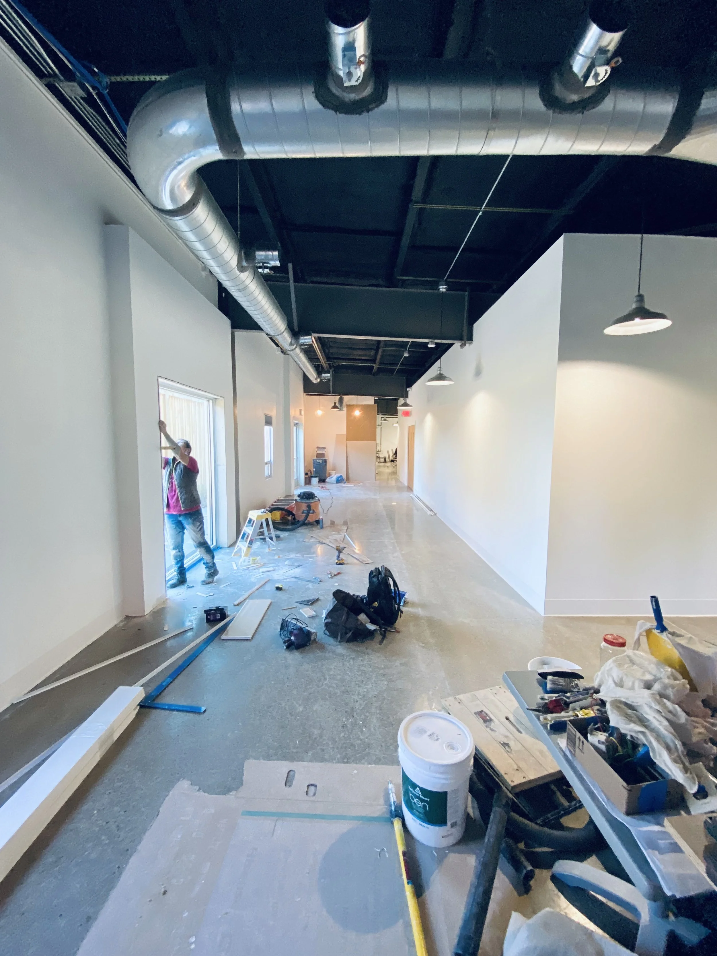 New space almost complete and ready for art placement