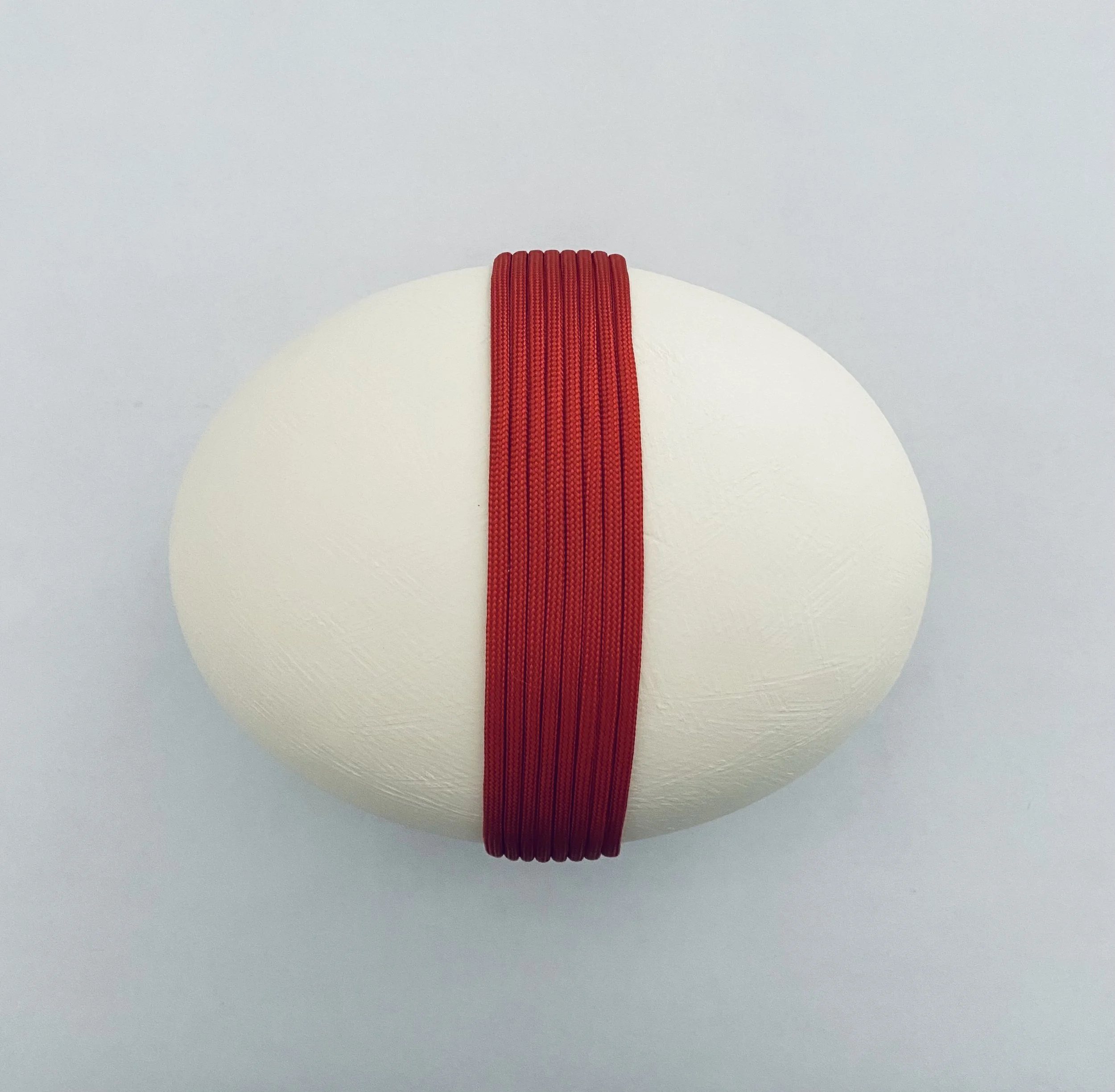 Origin, 4" x 9" x 5", stoneware, paint and rope, completed at Two Coats Residency, Long Island City, Queens, August 2025 / sold
