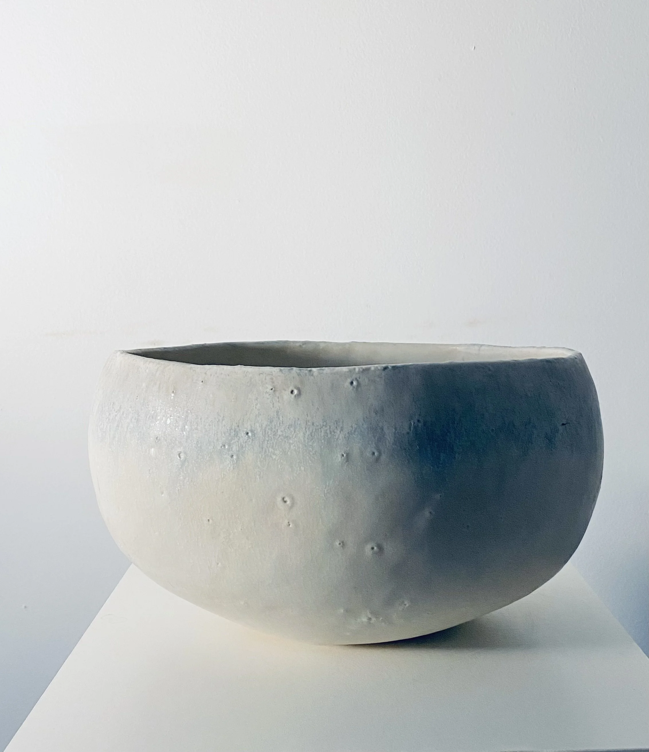 Arrival / Departure, 6” x 11” x 9”, stoneware, porcelain slip and glazes, 2026 / SOLD
