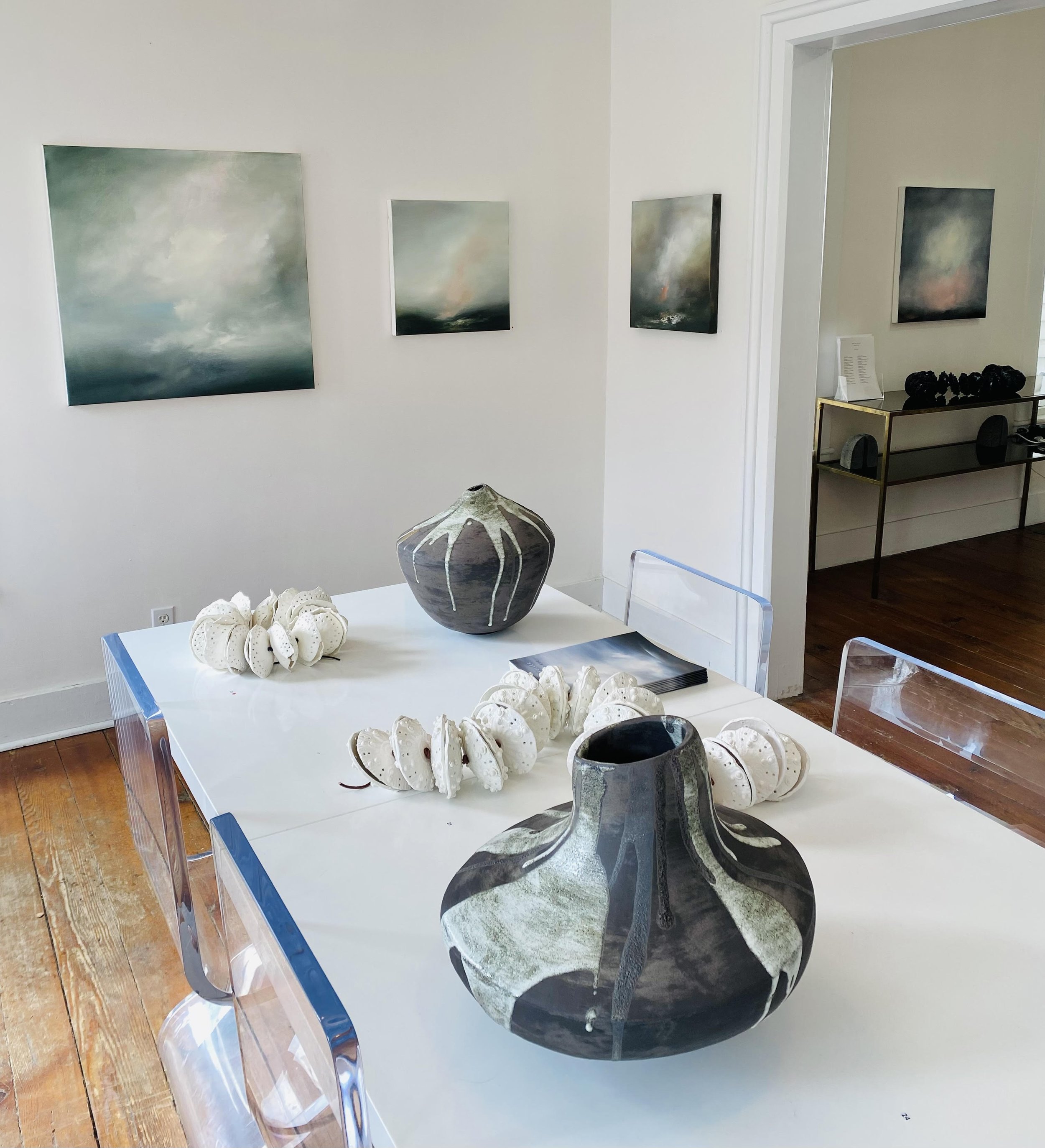 Partial installation in group exhibition at Hawk + Hive, Andes, NY, 2024