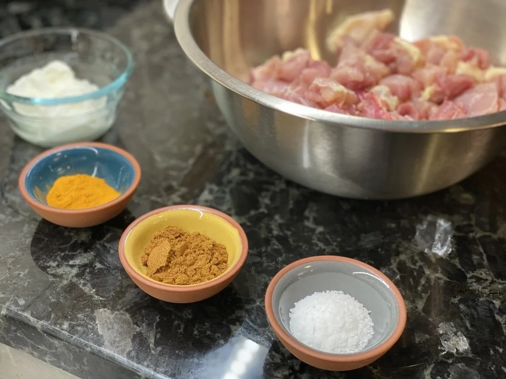 Prepare and marinate the chicken