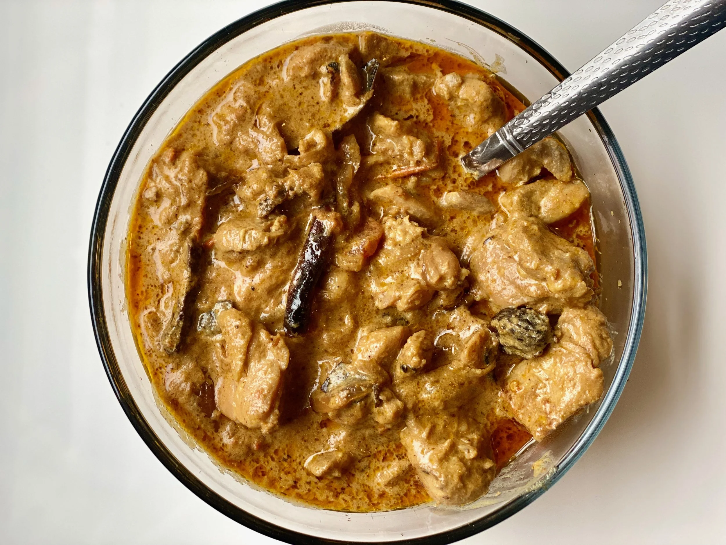Finish the masala &amp; partially cook the rice