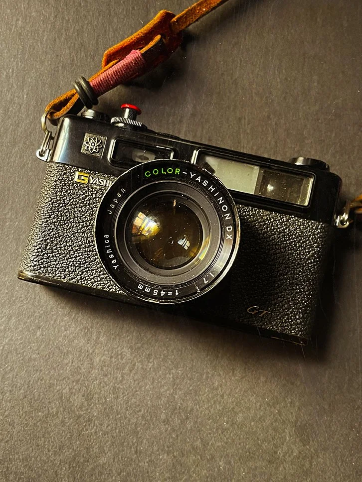 Yashica Electro 35 — a classic 35mm rangefinder.