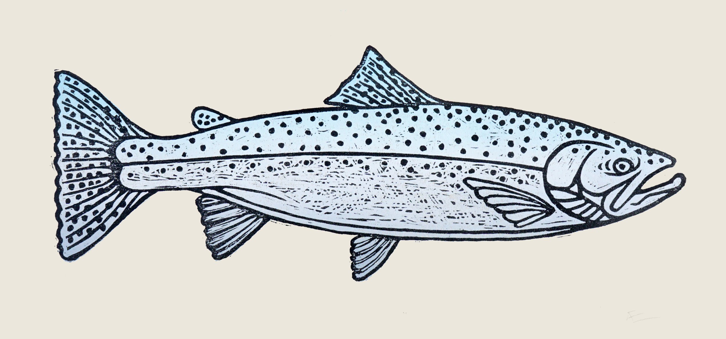 Winterfish - Block Print