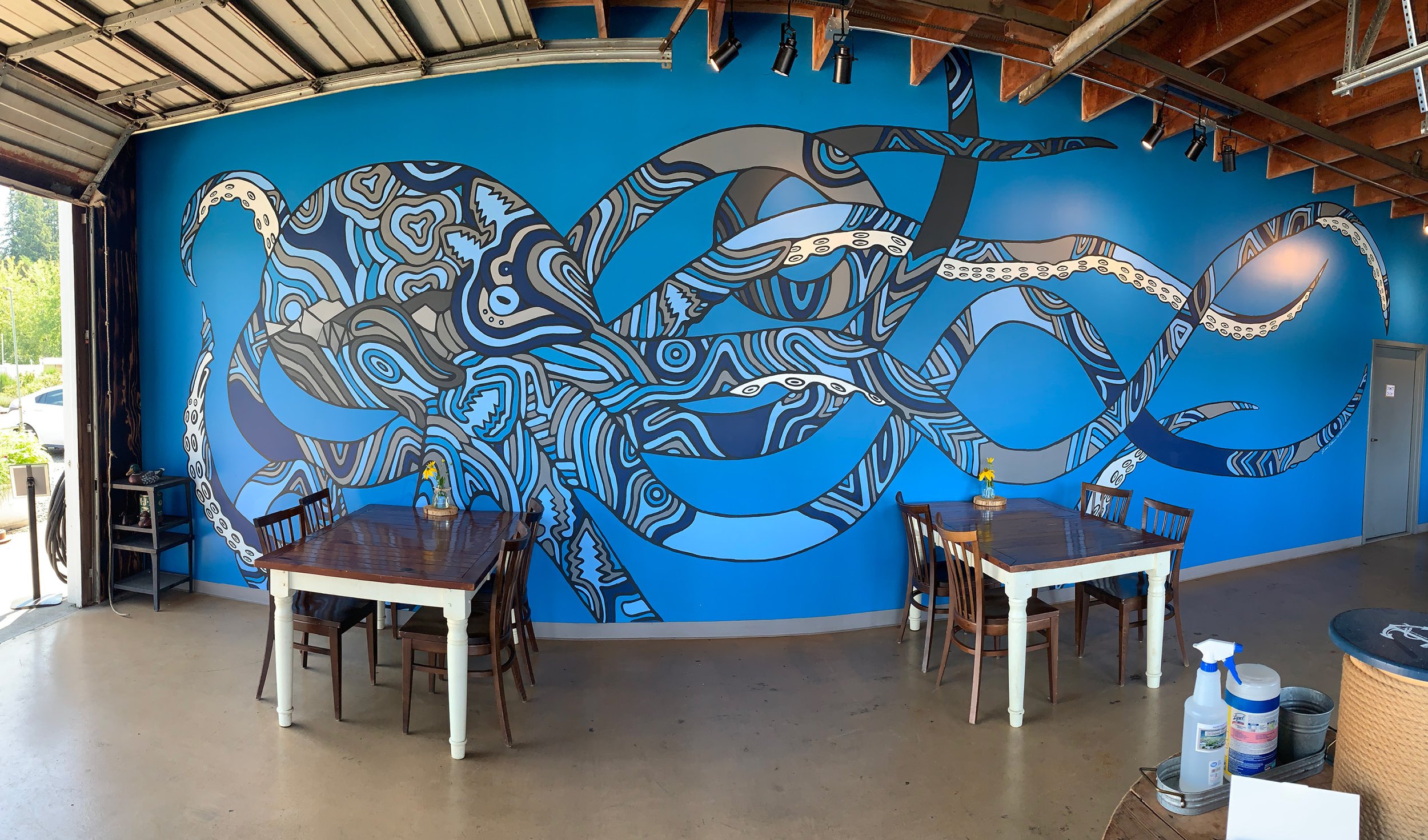 Azul mural at Union City Market