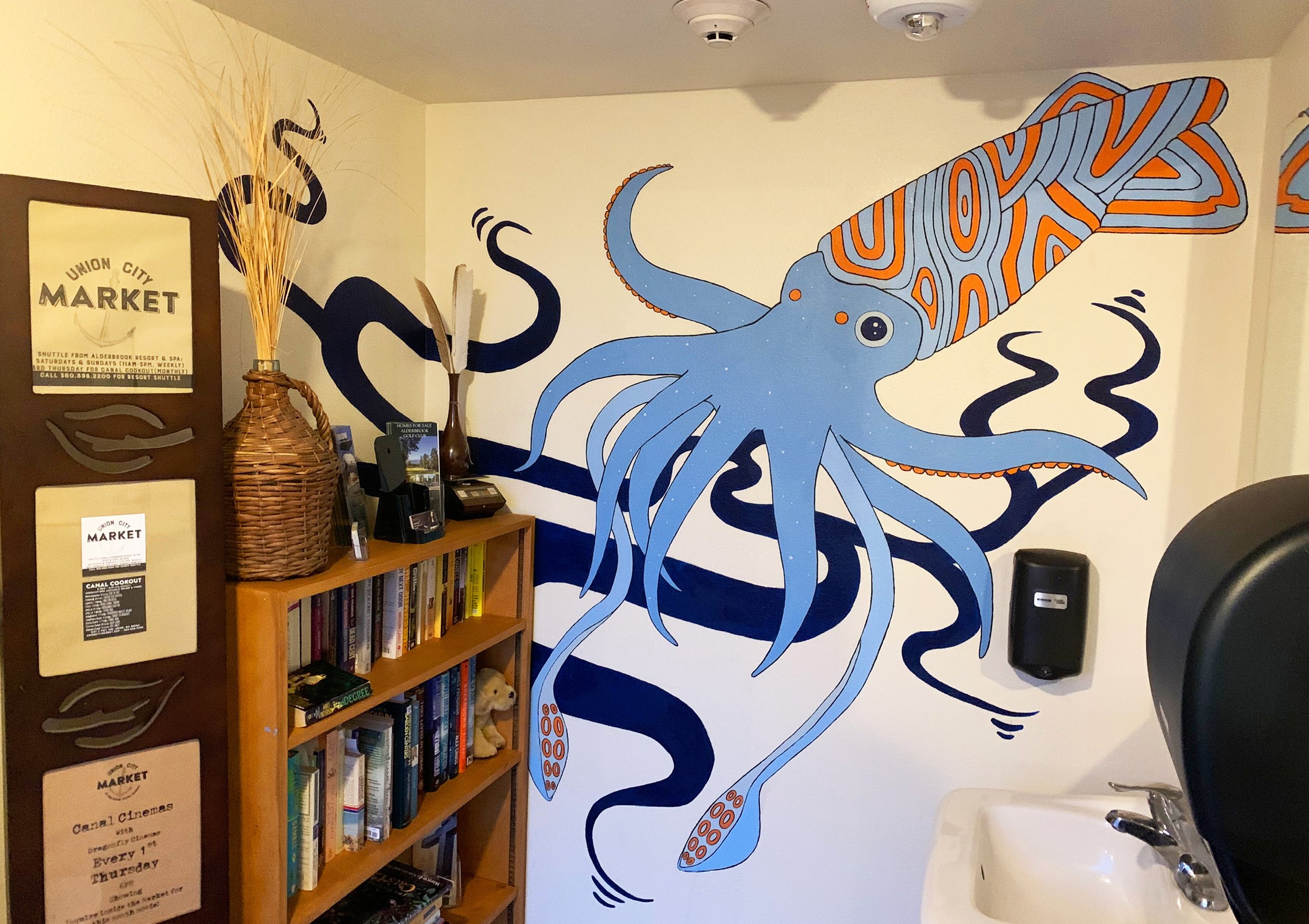 Squid Mural at Union City Market