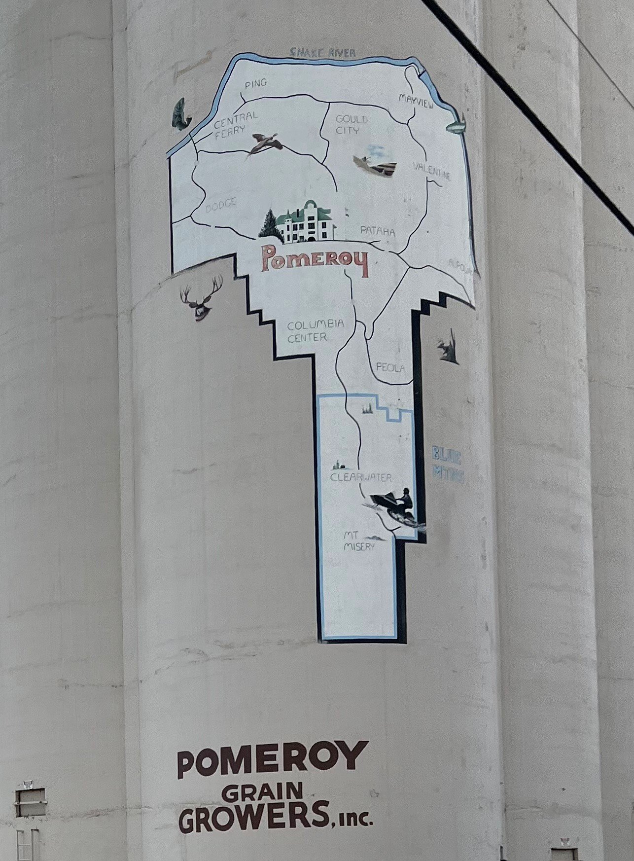 Garfield County Map Mural by JD Brown