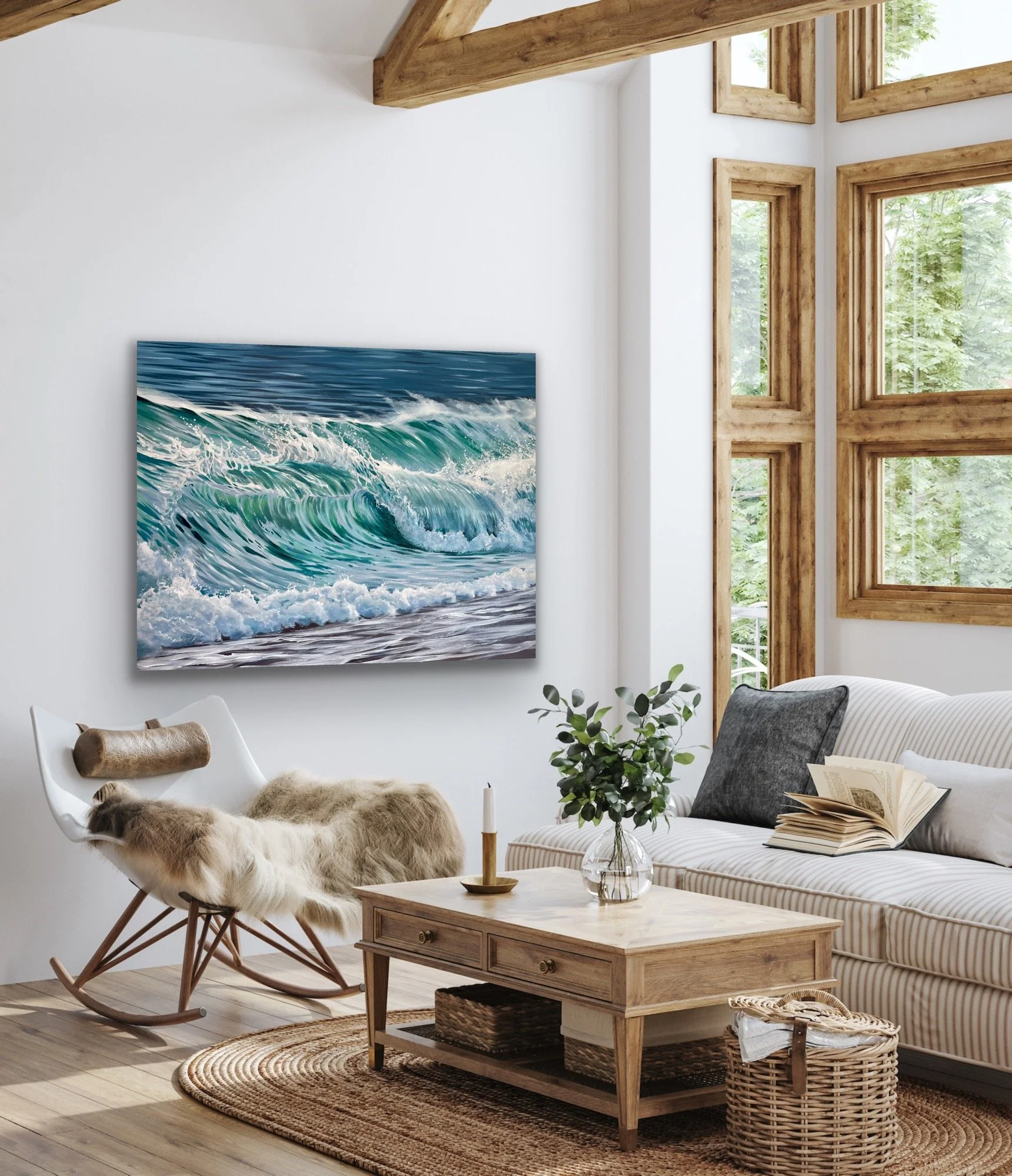 Blue Waves by Hannah Fountain