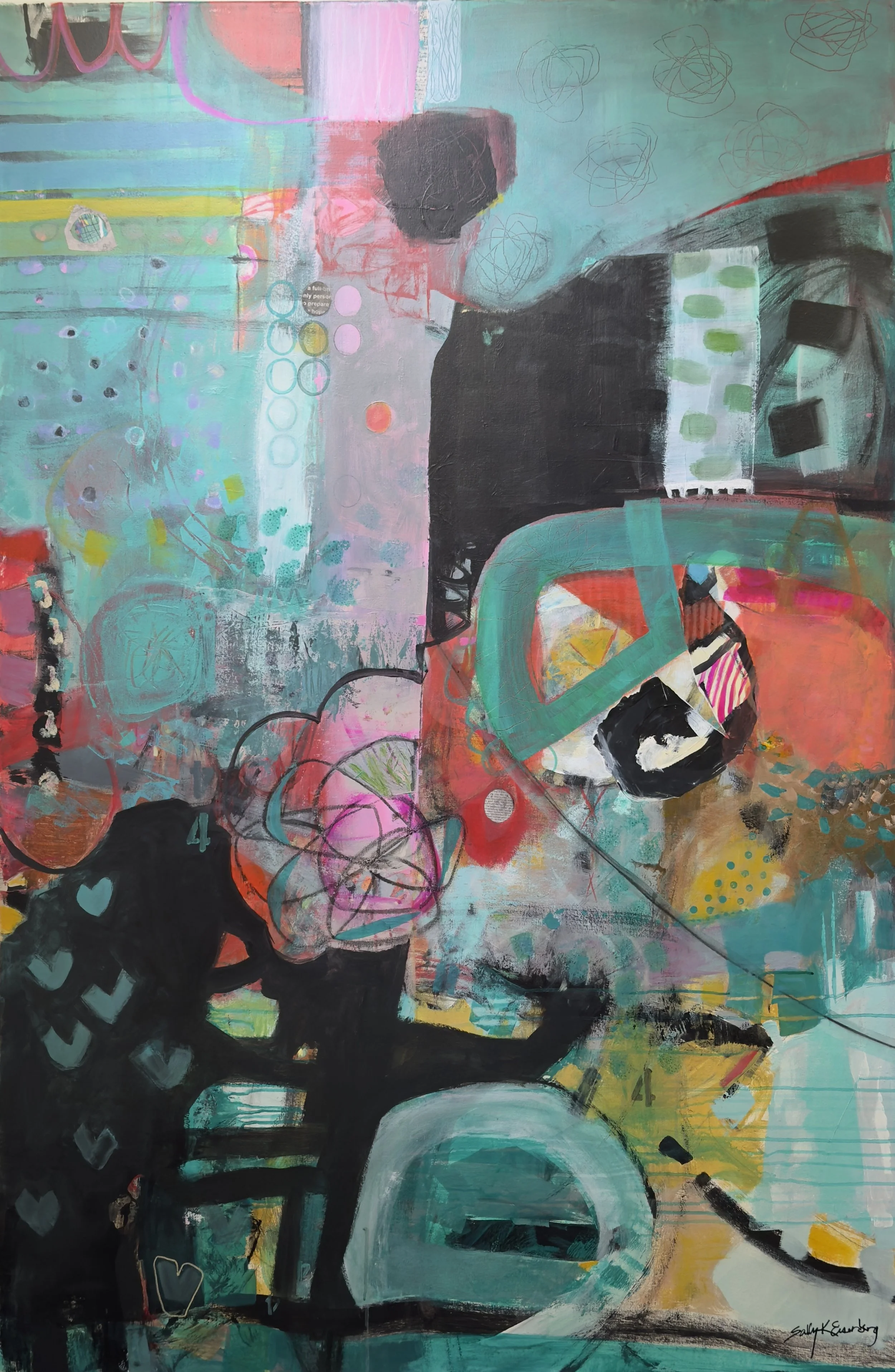 Be Curious
72" x 48"    mixed media on canvas
$3,875