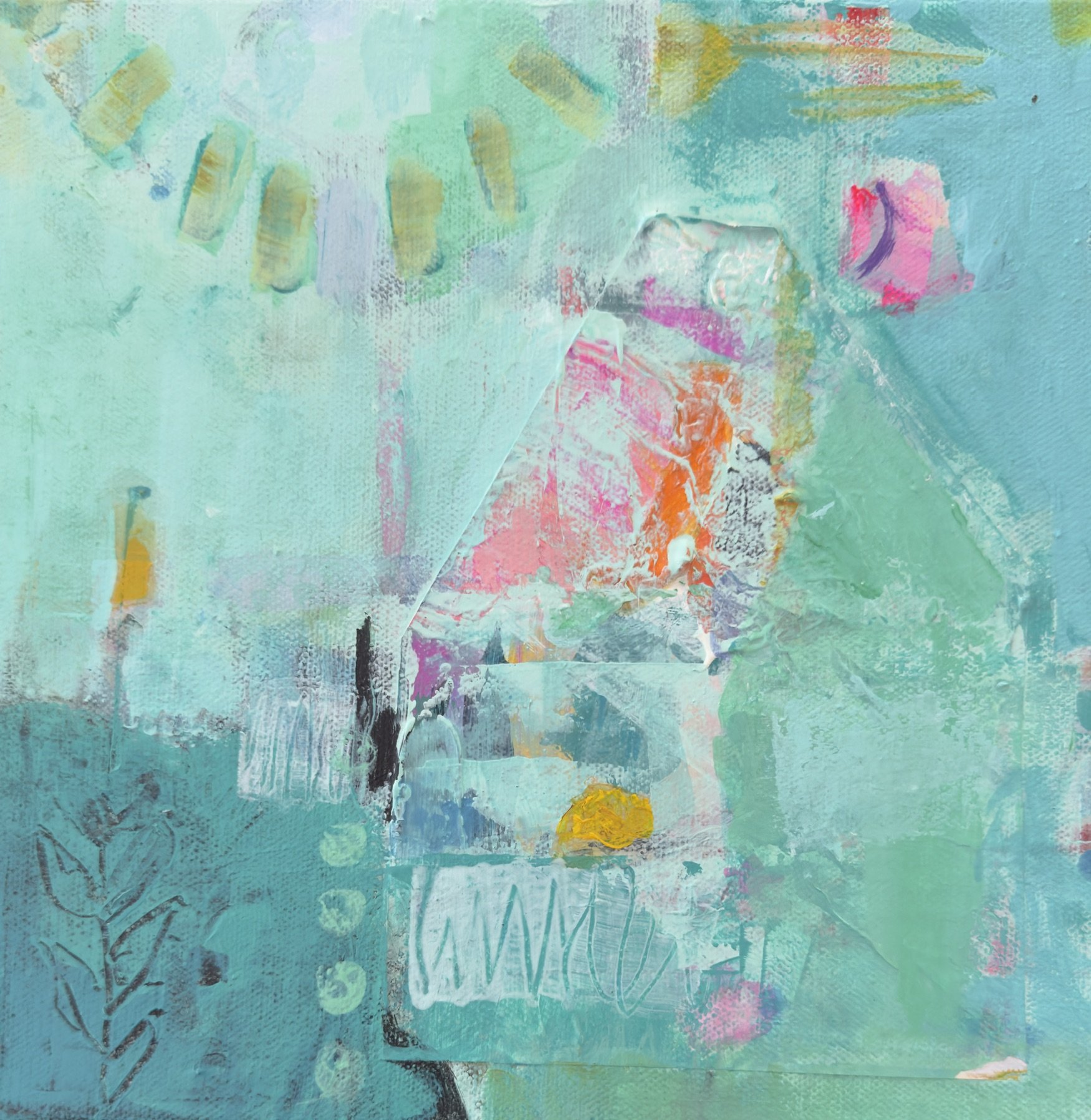 Homecoming
10" x 10"   mixed media on canvas
$350