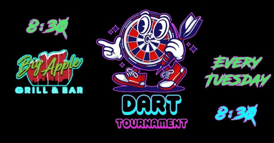 Tuesday Night Dart Tournament @ The Big Apple 