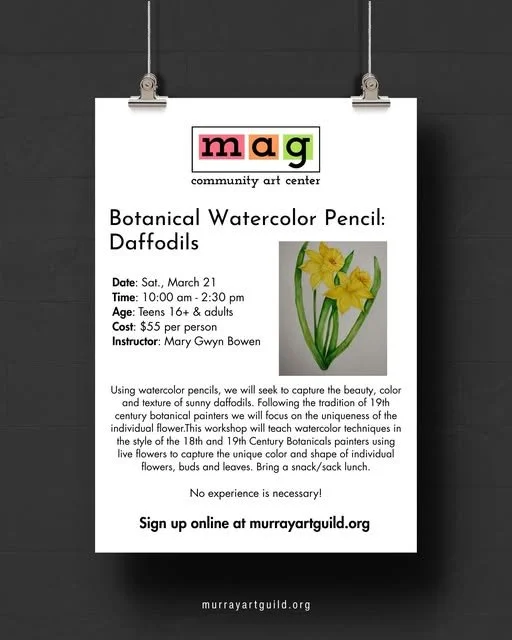 Watercolor Botanicals Workshop @ MAG