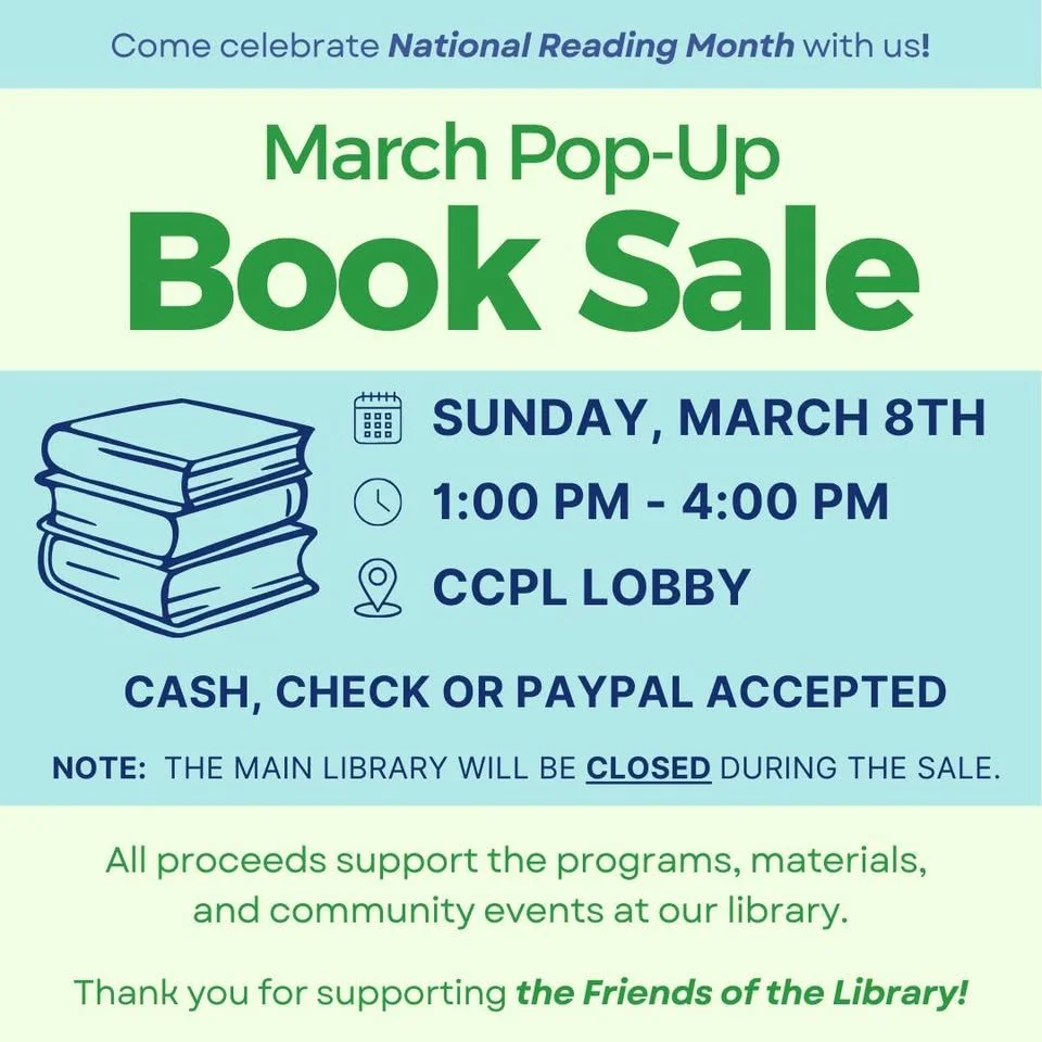 Pop-Up Book Sale @ CCPL