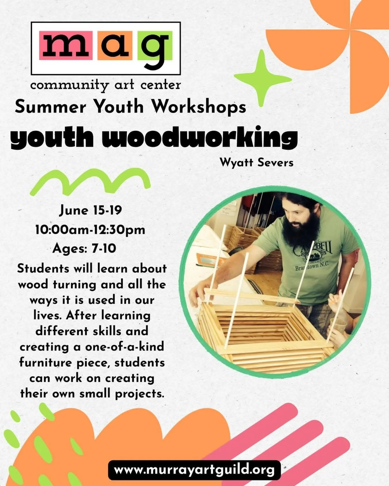 Summer Youth Woodworking Workshop @ MAG