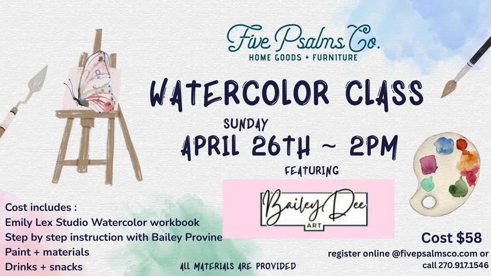 Five Psalms Co. Watercolor Class 