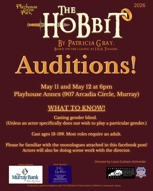 Hobbit Auditions @ Playhouse in the Park