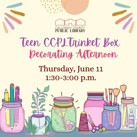 Teen Trinket Box Decorating Afternoon @ CCPL