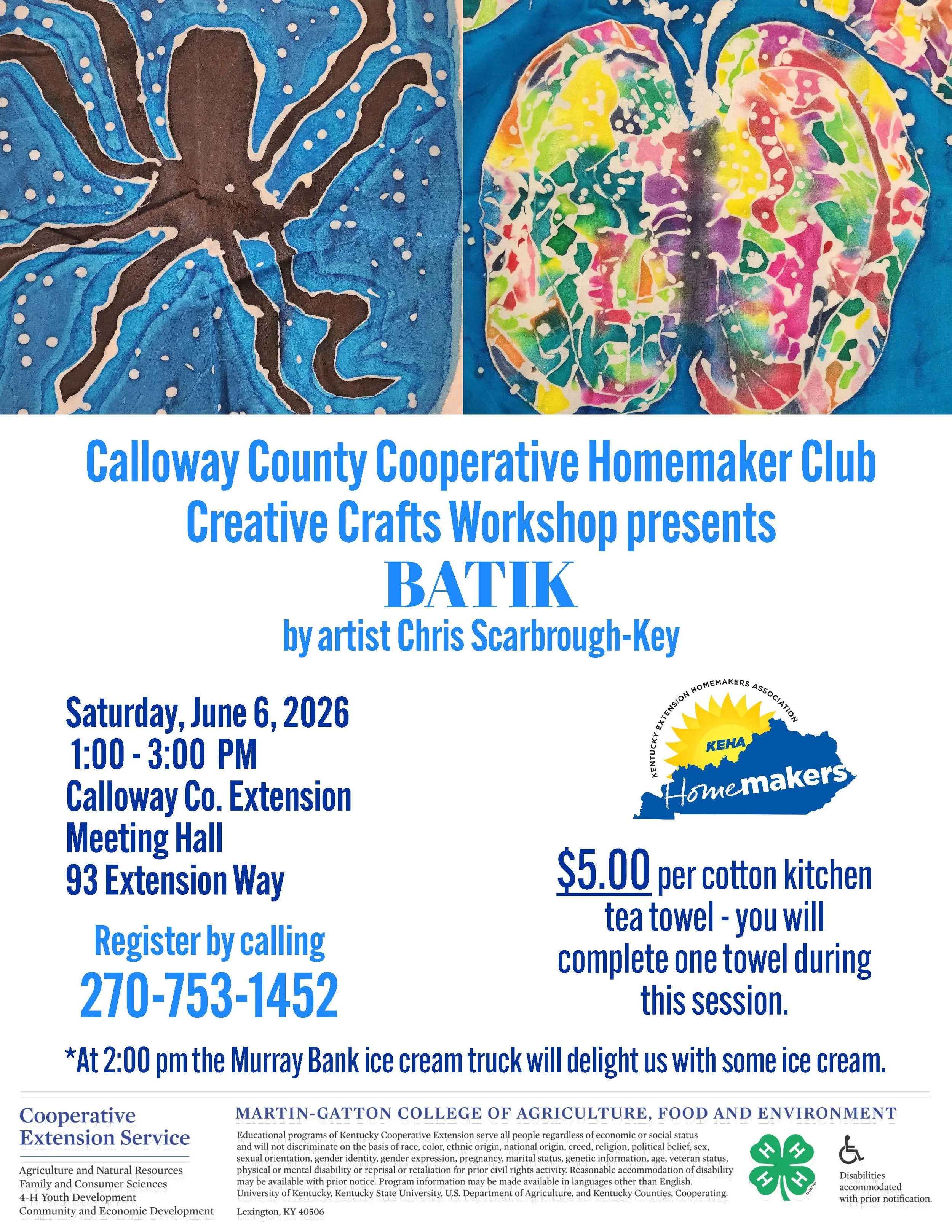 Creative Crafts Workshop @ Calloway County Extension Office 