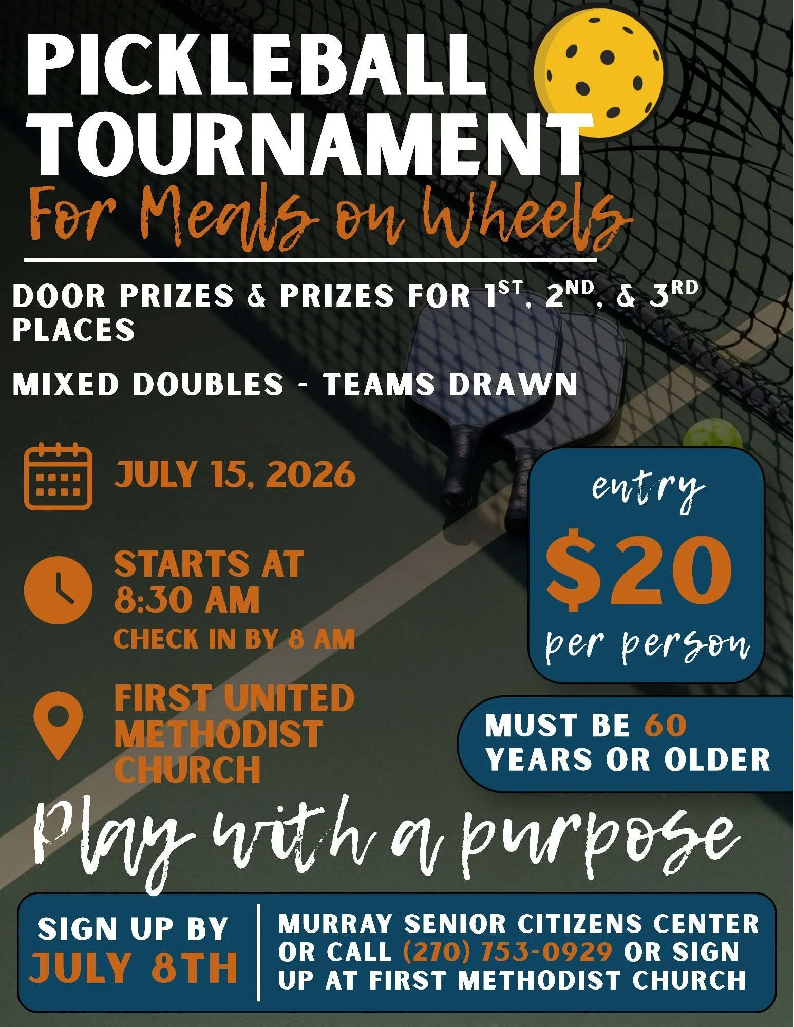 Pickleball Tournament Fundraiser
