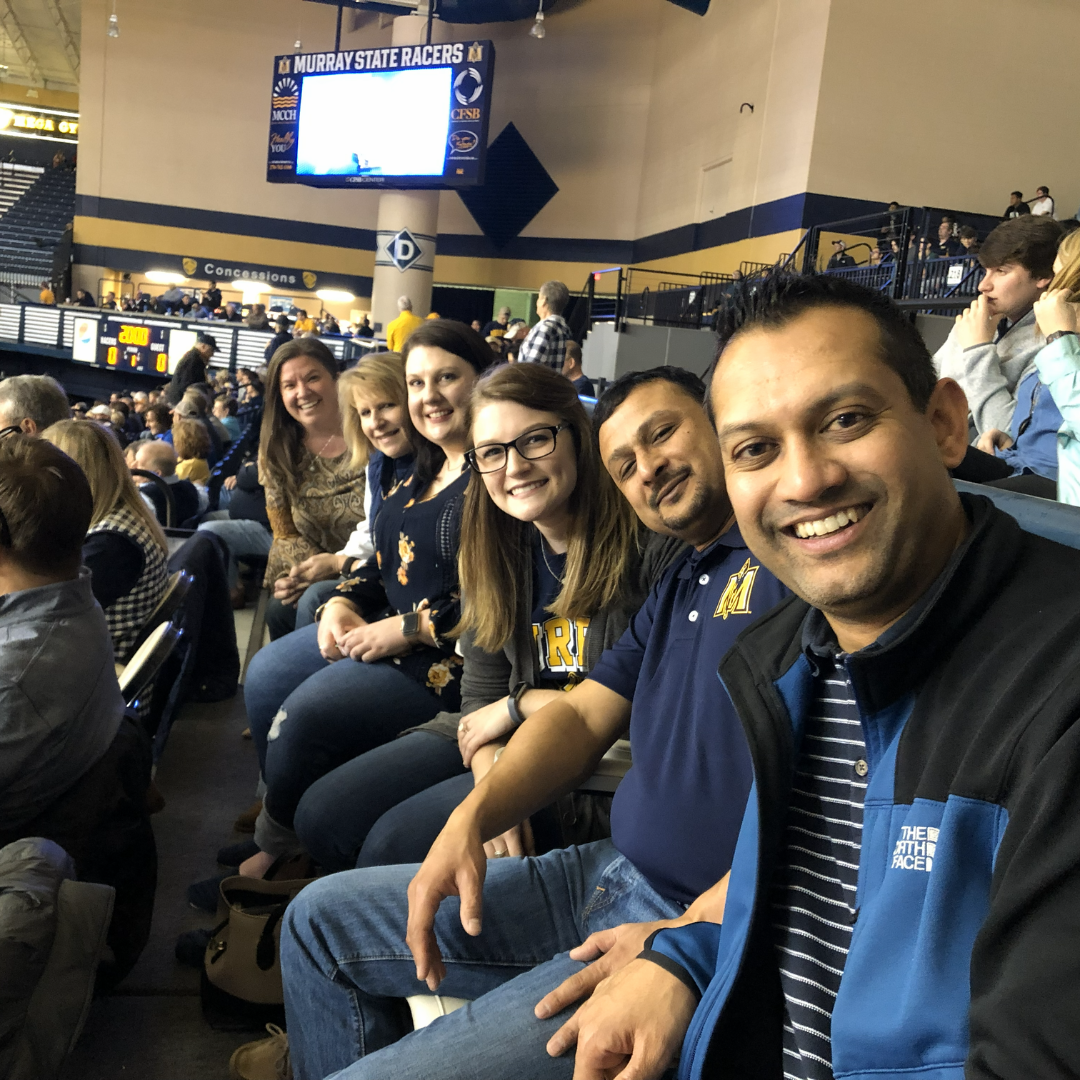 Tourism board at a Murray State University game
