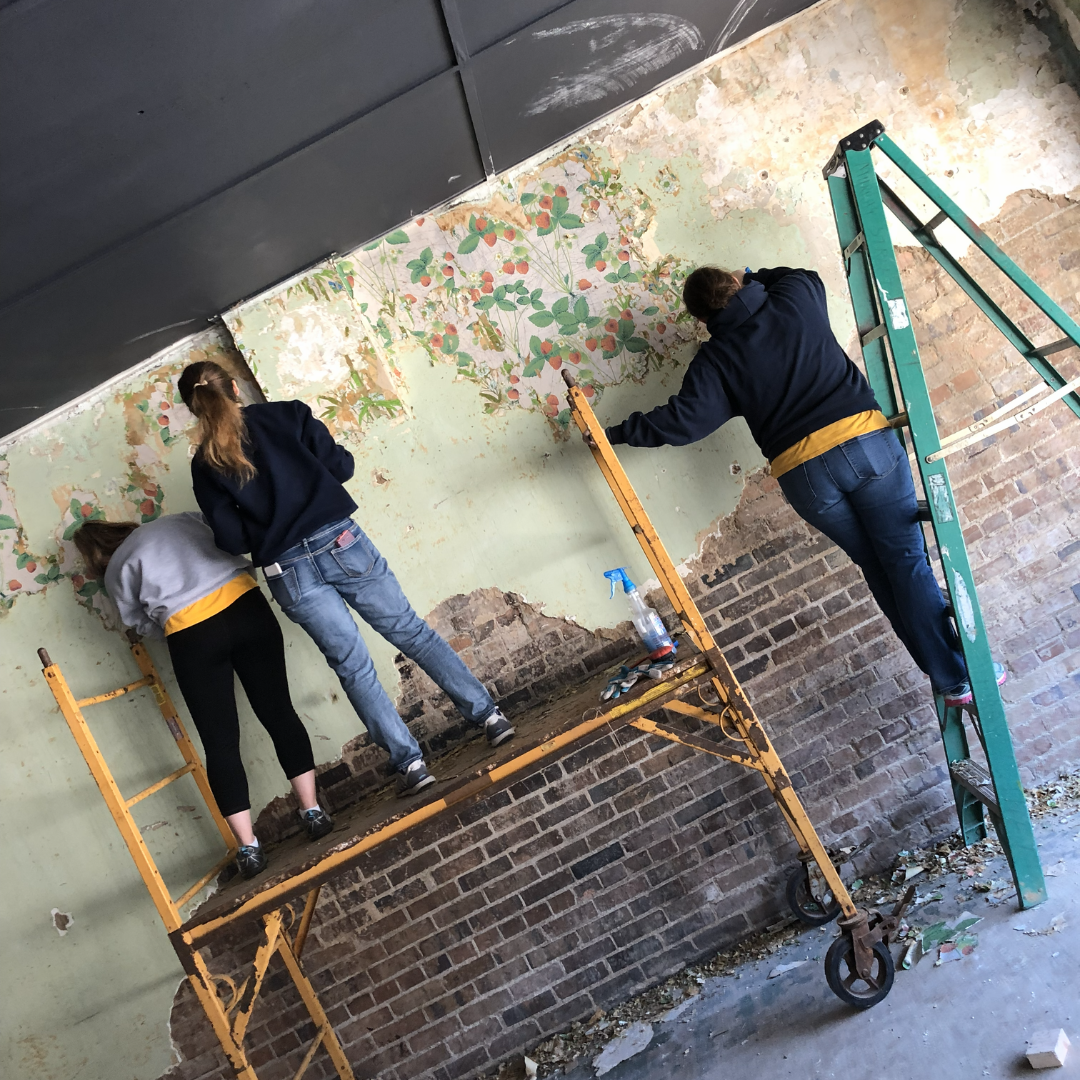 Renovating the new visitors center