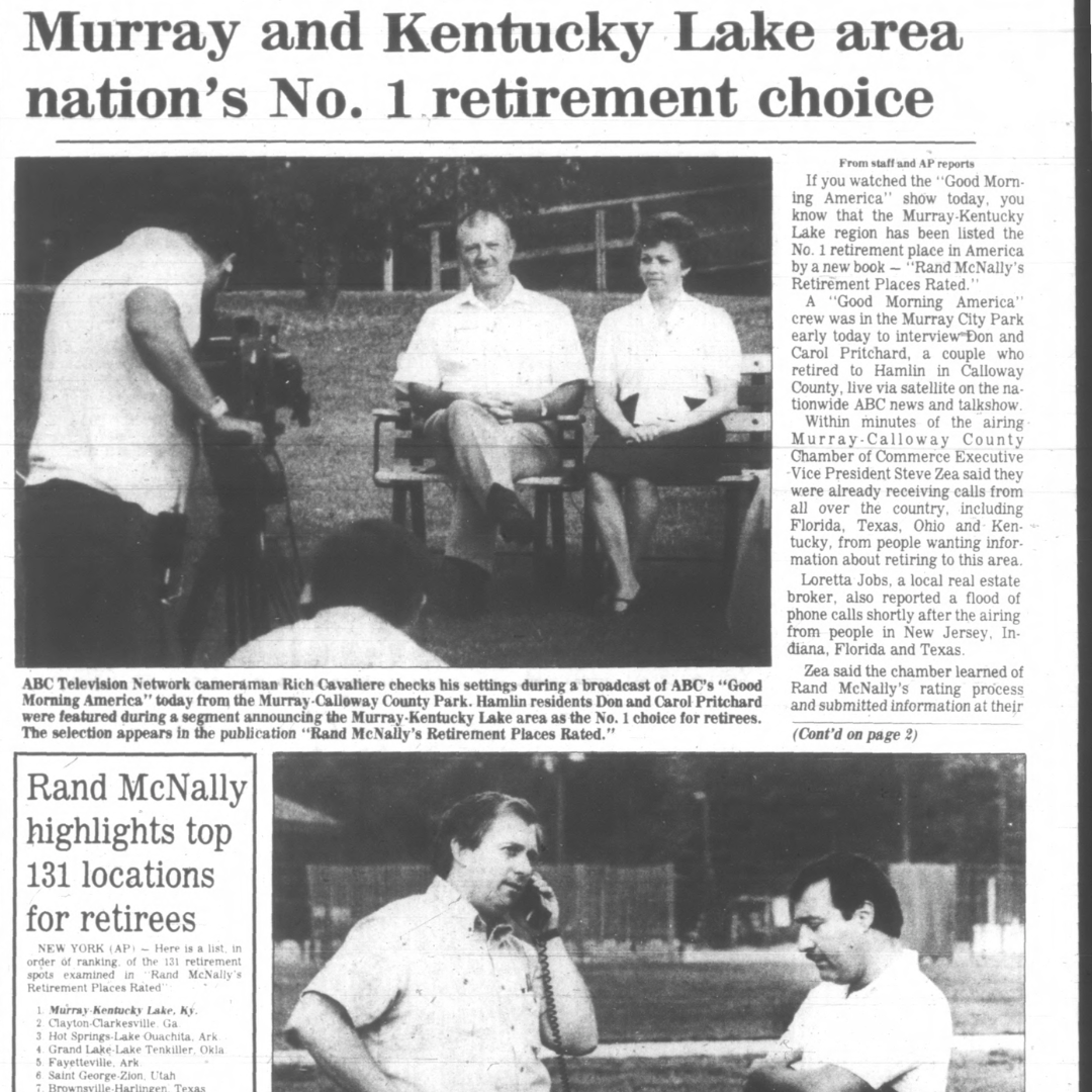 Murray named nation's number one retirement choice