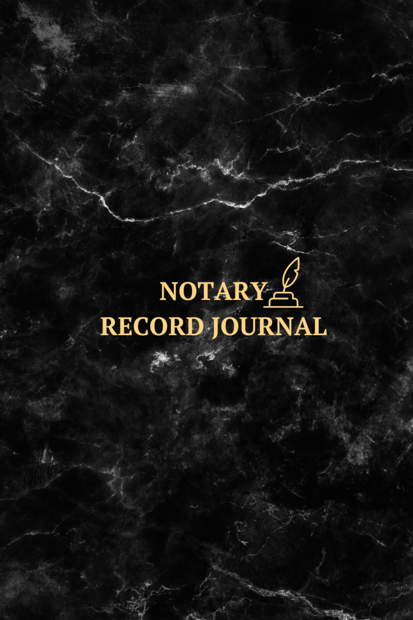 Notary Journal Black Marble — SuiteRTCenter