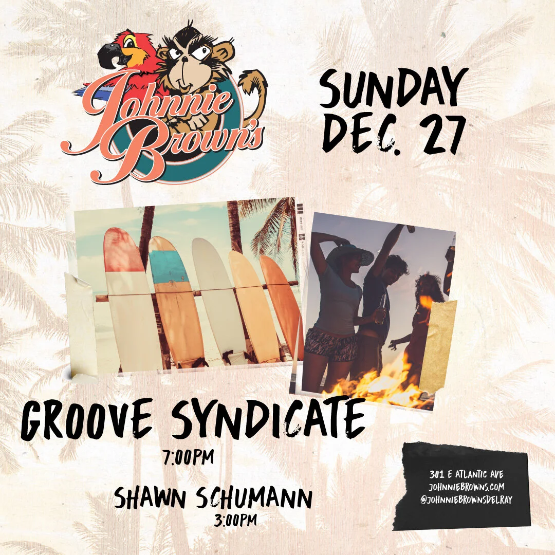 Groove Syndicate 7 PM, SHAWN SCHUMANN 3 pM