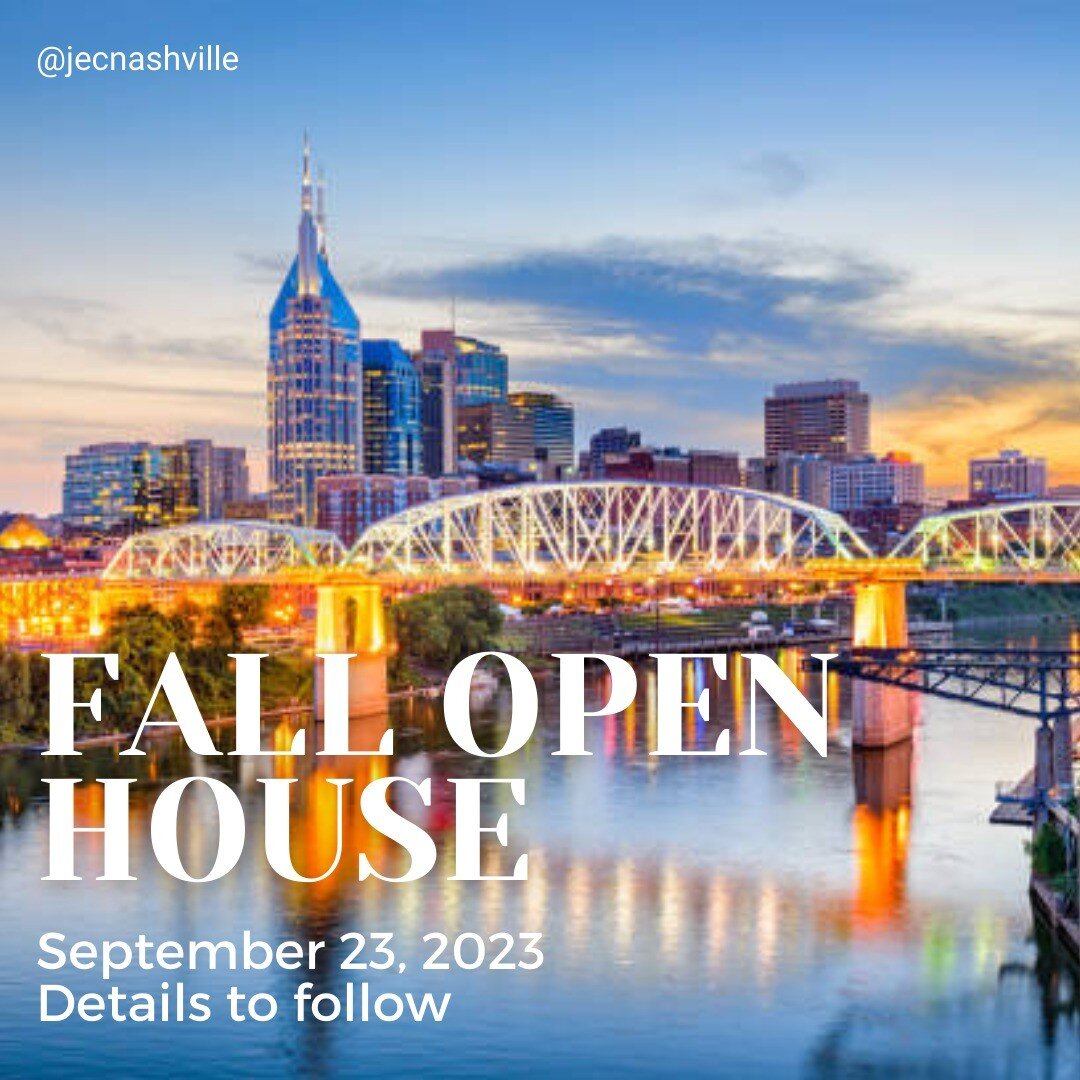 Save the date for the JEC Fall Open House on September 23 from 1-2pm!