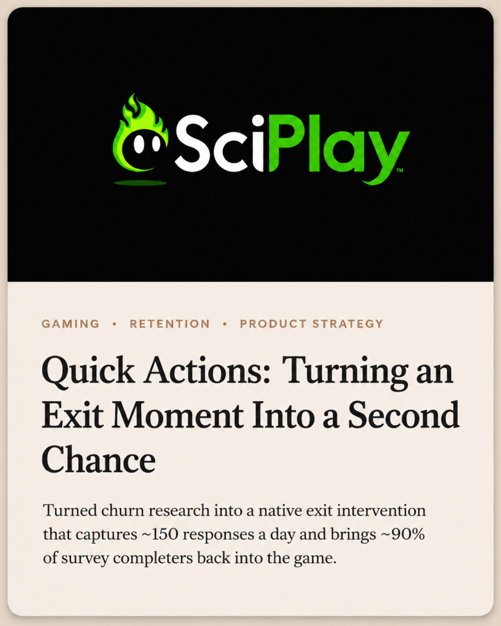 Quick Actions: Turning an Exit Moment Into a Second Chance