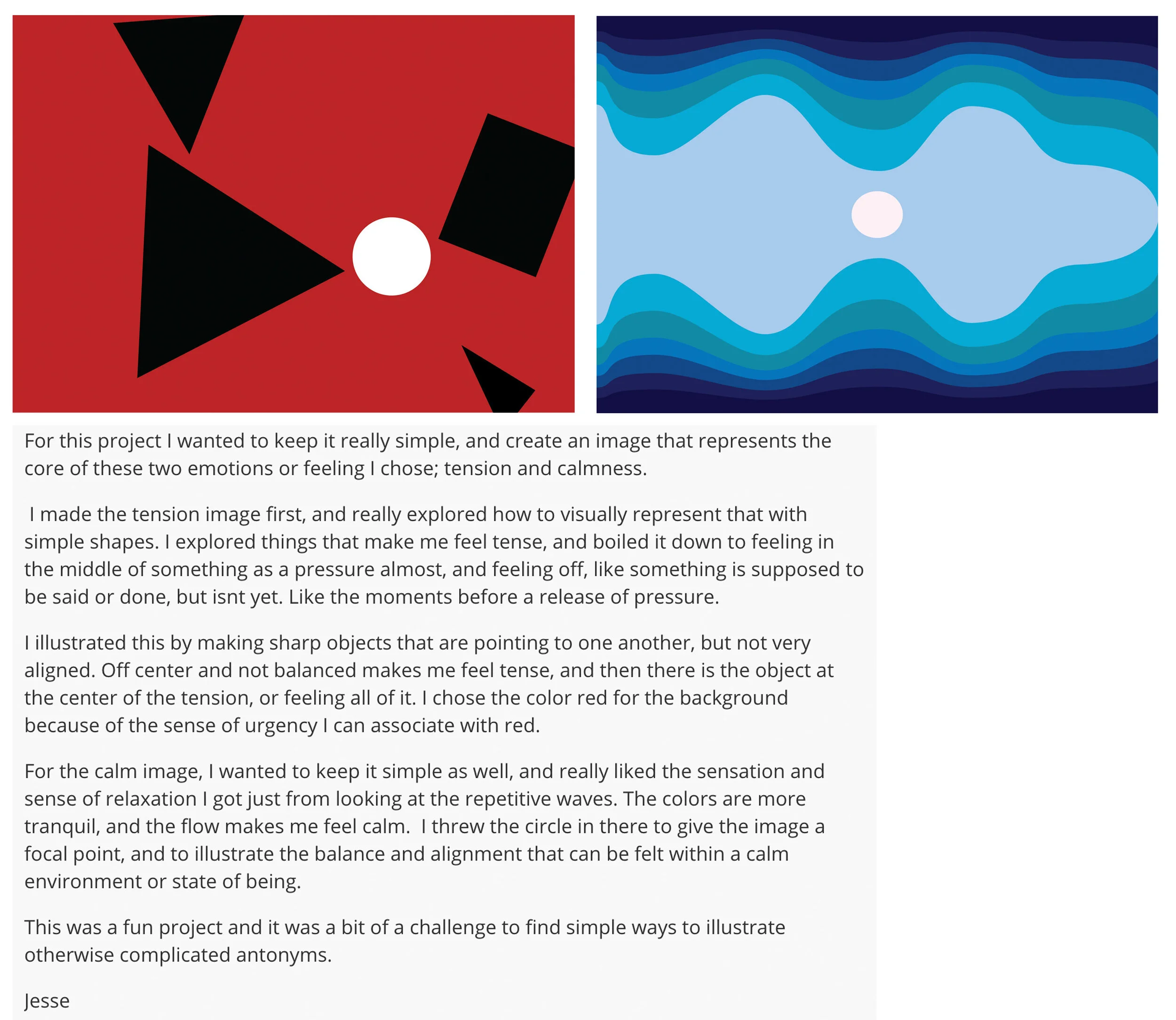 J Jarldene  Tension / Calm Game Art 