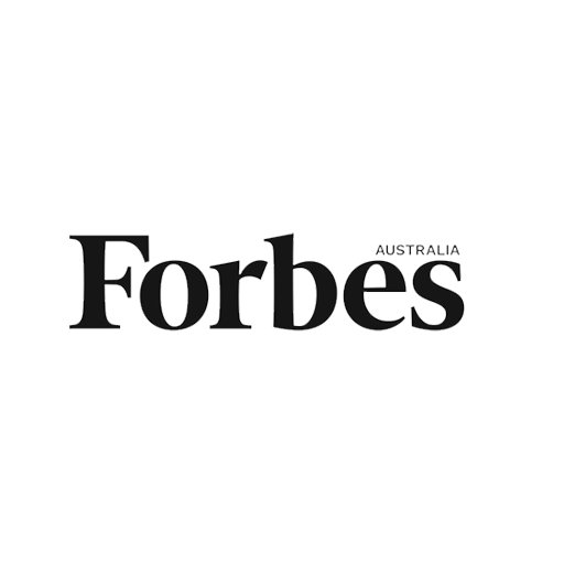 Black background with the white and gray Forbes Australia logo.
