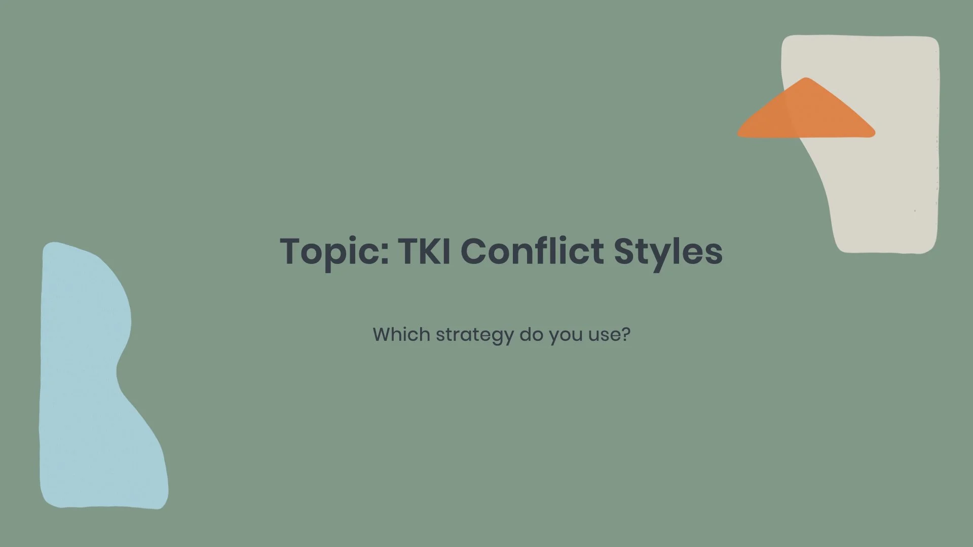 TKI Conflict Styles 