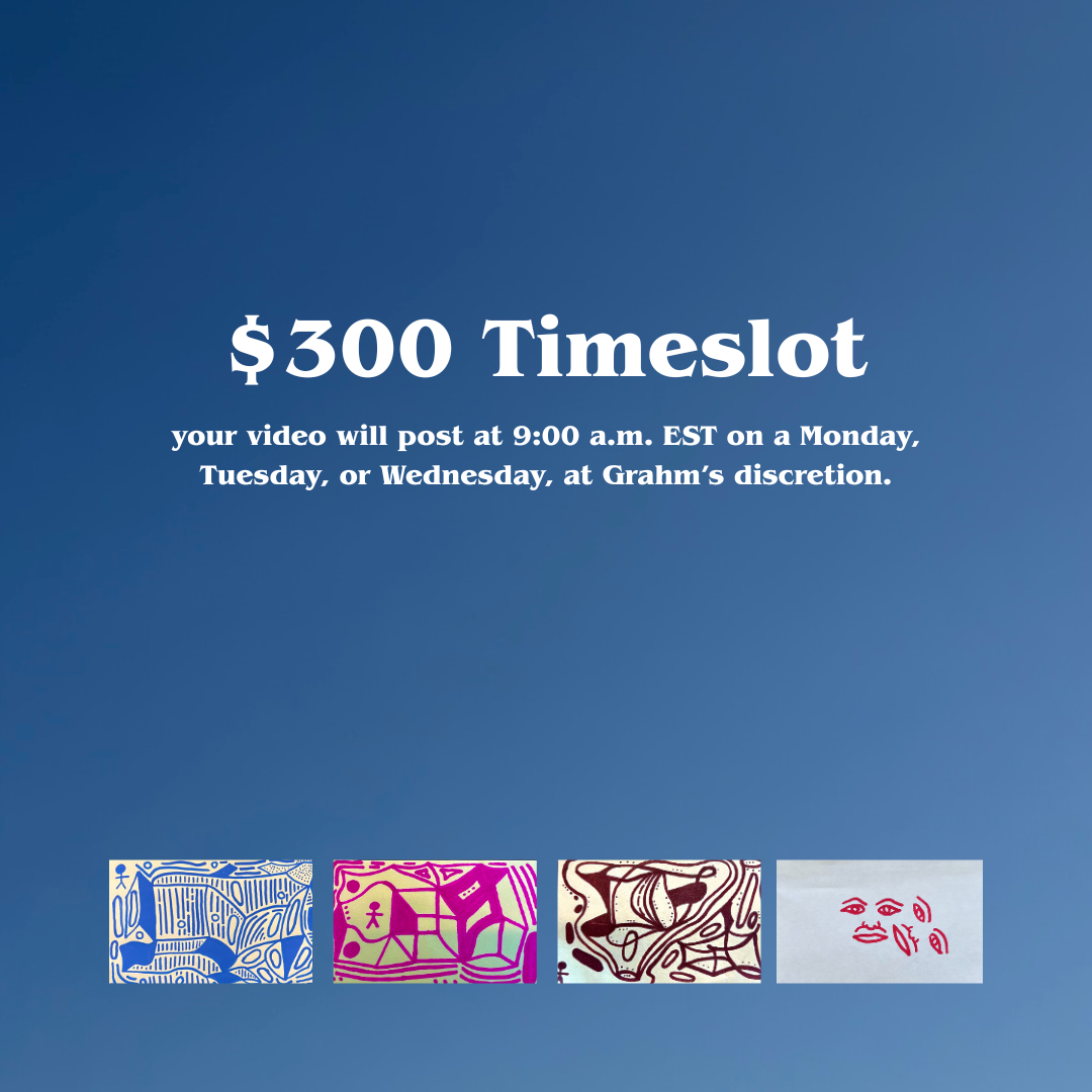 CUSTOM GRAHM RADIO VIDEO - $300 TIMESLOT