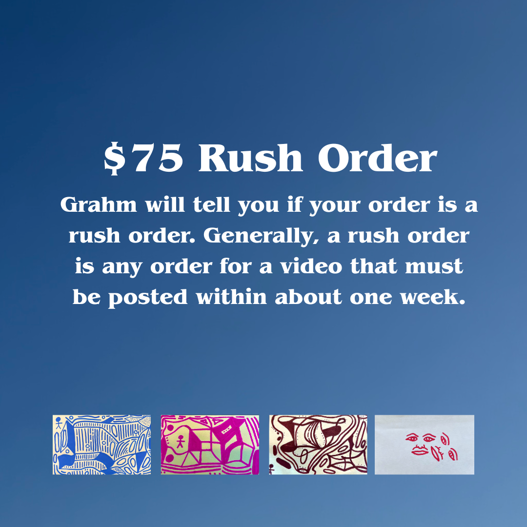 RUSH ORDER - $75