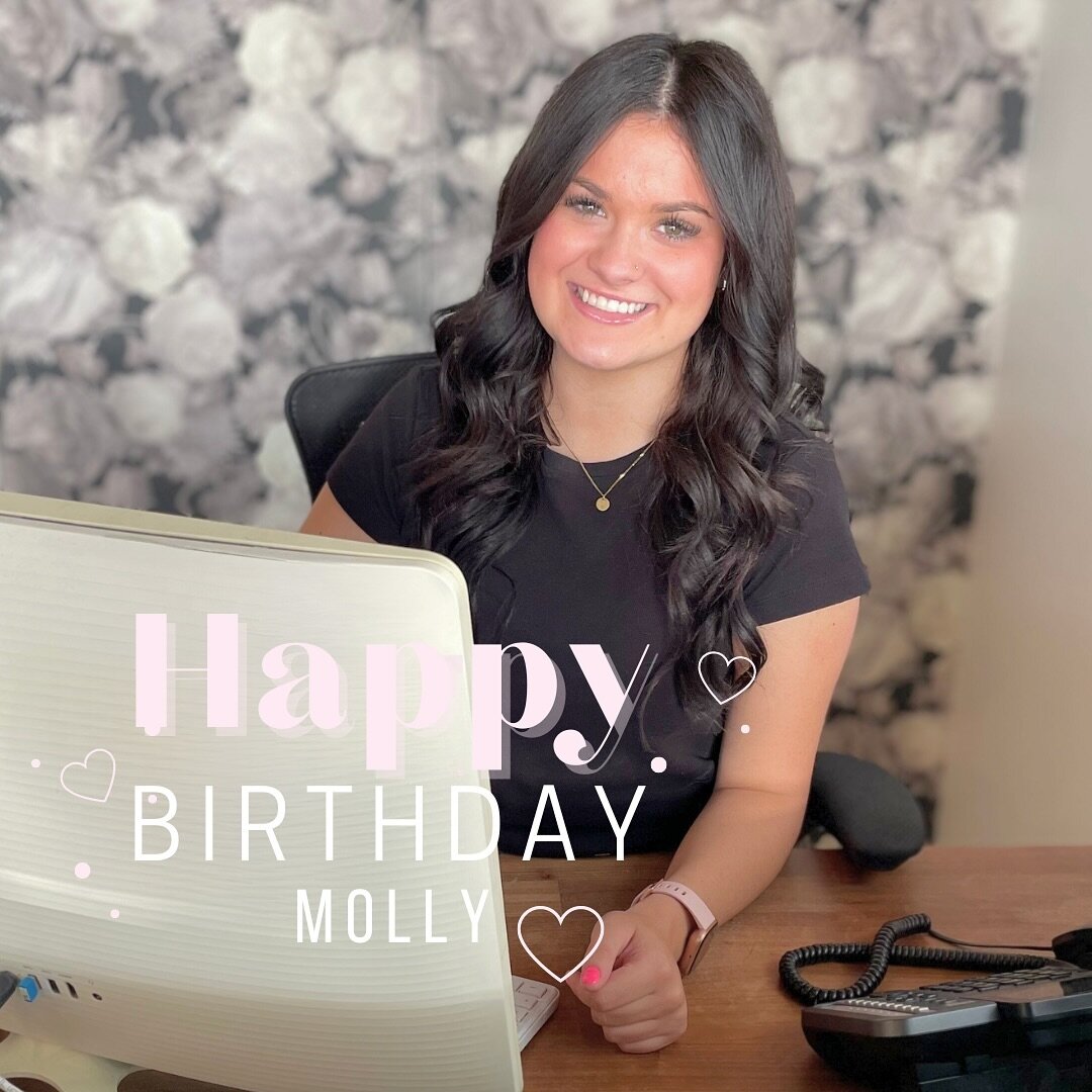 It&rsquo;s Molly&rsquo;s birthday today 🥳

If you&rsquo;ve called or been into the salon on an evening or Saturday, chances are you have chatted with Molly - she has been a great addition to our reception team! Her bubbly personality is contagious a