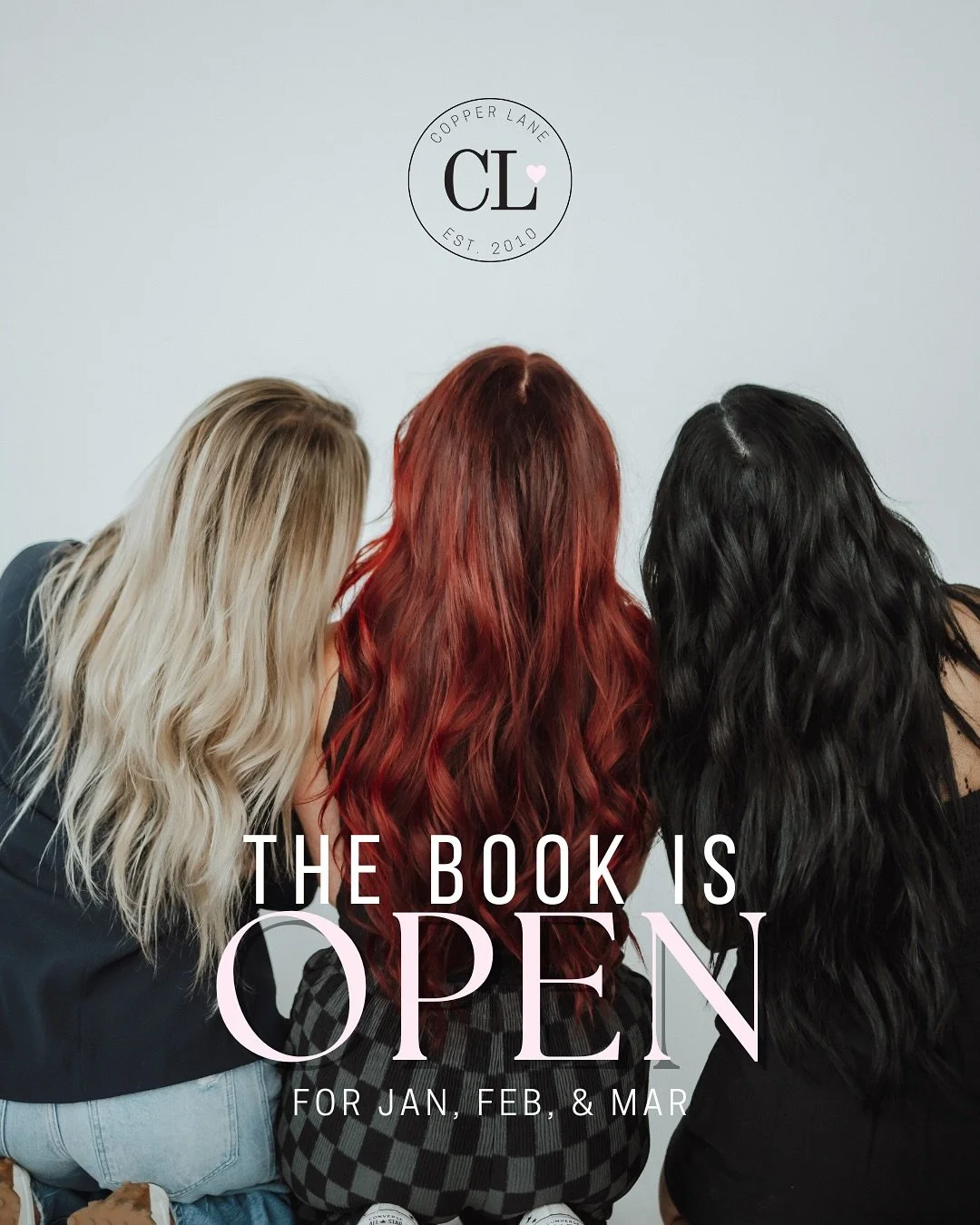 Our appointment book for January / February / March is now officially open.

If you like your regular stylist, your regular day, or a specific time of day ➡️ this is your sign to jump in and grab it while everything is still wide open.

☀️ Winter Vac
