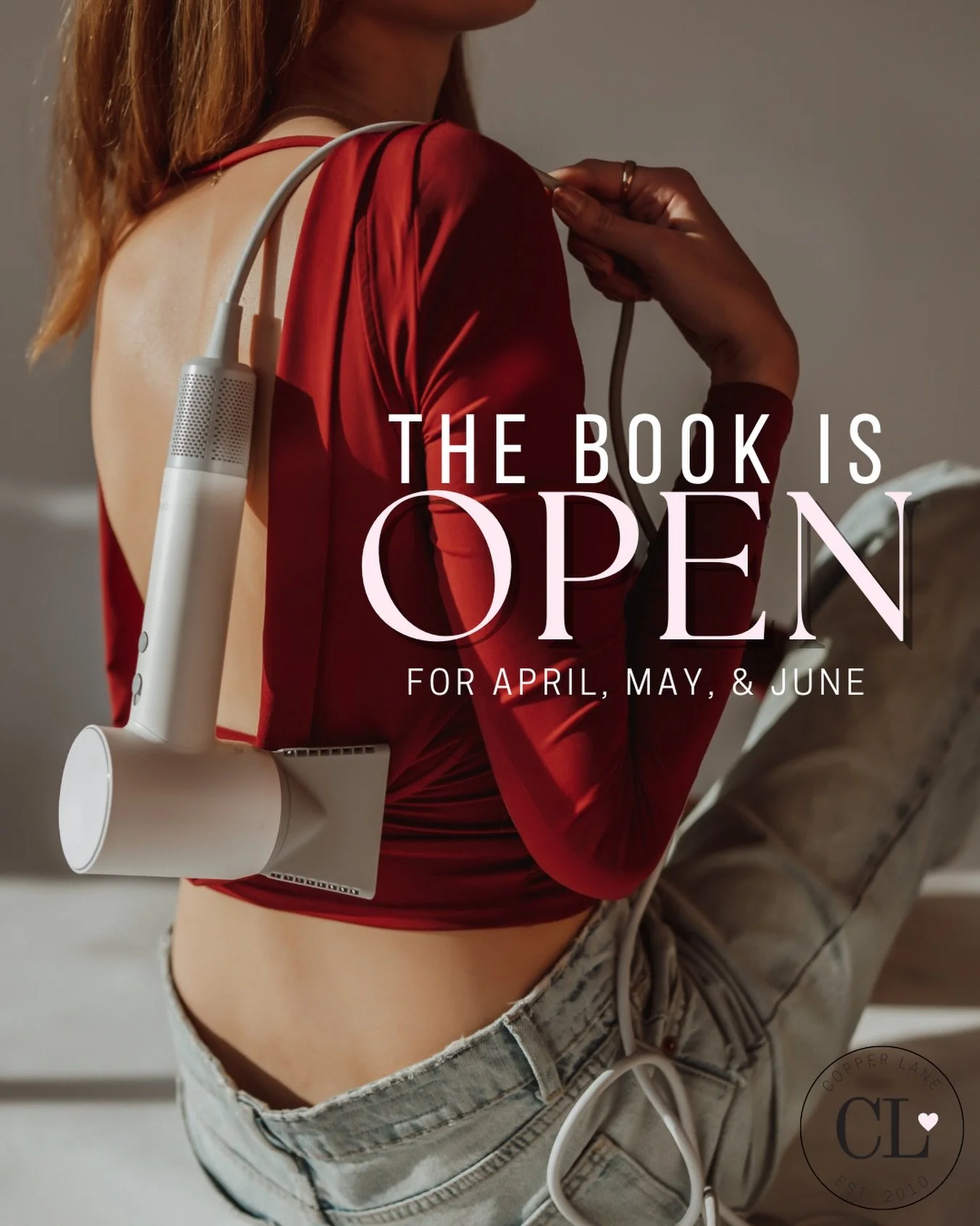 Spring Book is open 🌸
Our appointment book for April, May, and June is open - just in time for weddings, grads, and summer prep!

✨Book online for both locations starting today
📞Phone bookings open today @ 9am in Red Deer, and Tuesday in Lacombe.

