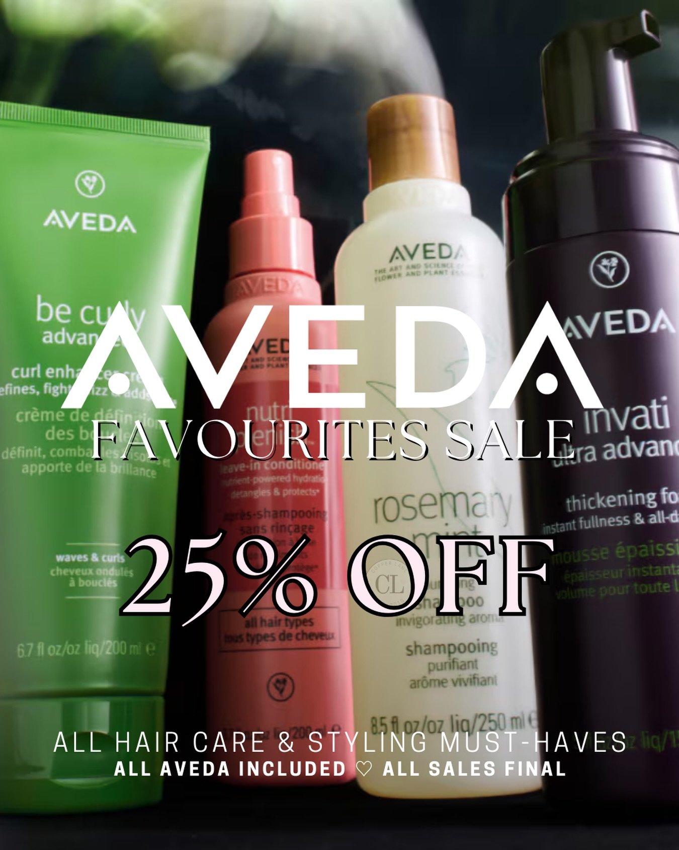 It&rsquo;s &ldquo;stock up on all your Aveda favs&rdquo; time!

#avedasalon #reddeersalon #copperlane