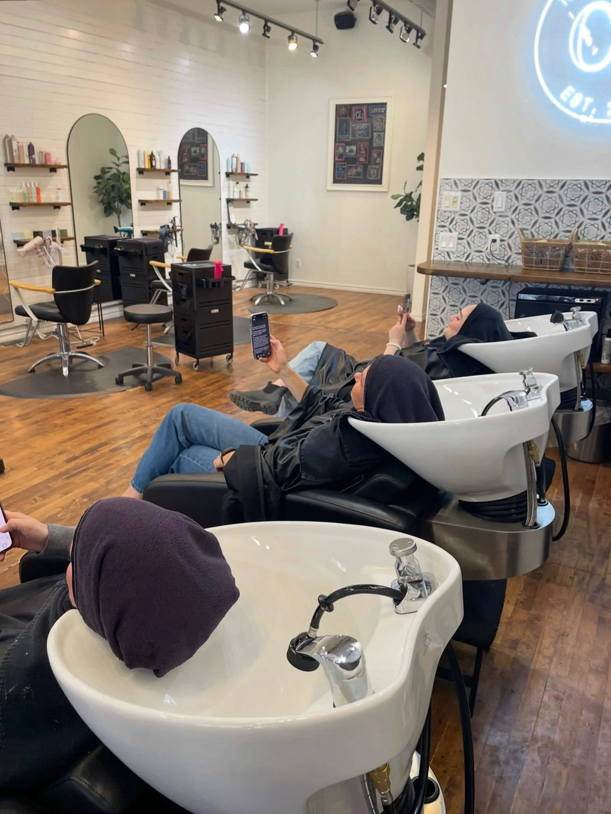 💆&zwj;♀️💆&zwj;♀️💆&zwj;♀️*

*this could be you if you book a hair appointment with us

Book online or call us today!