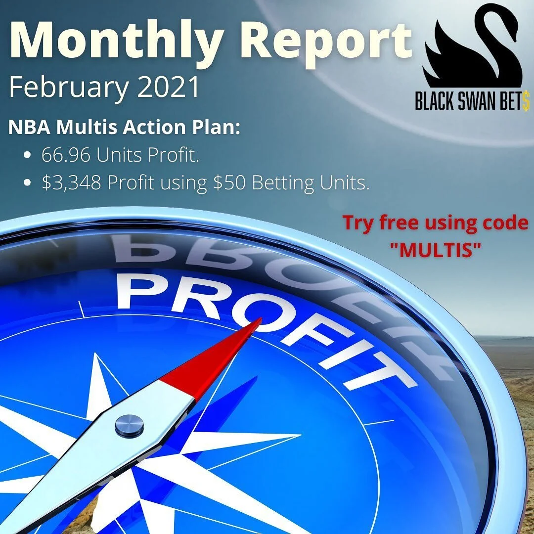We are 3 months into the NBA season and members have enjoyed significant profits in each month so far! You can still join in on the action at www.blackswanbets.com/multis
Use the code MULTIS for a week free! π° 
#sportsbetting #sportsbet #nba #bask