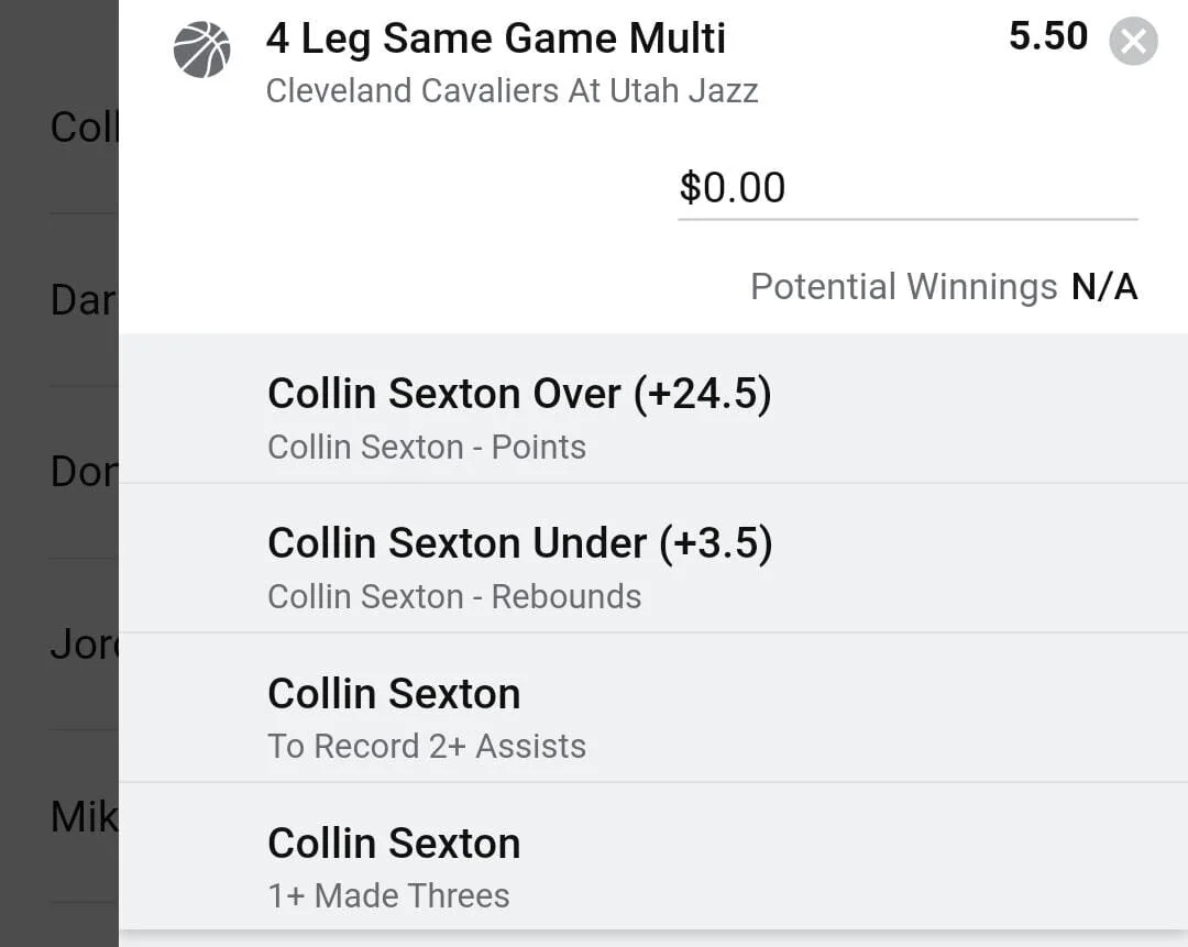 Sexton 1.5 units. Take odds over $4.5