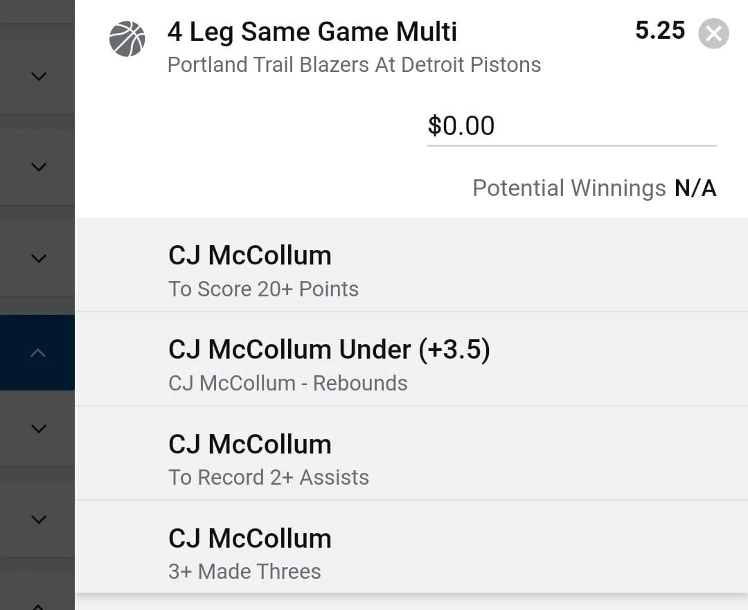 CJ 1.5 units. Take odds over $4