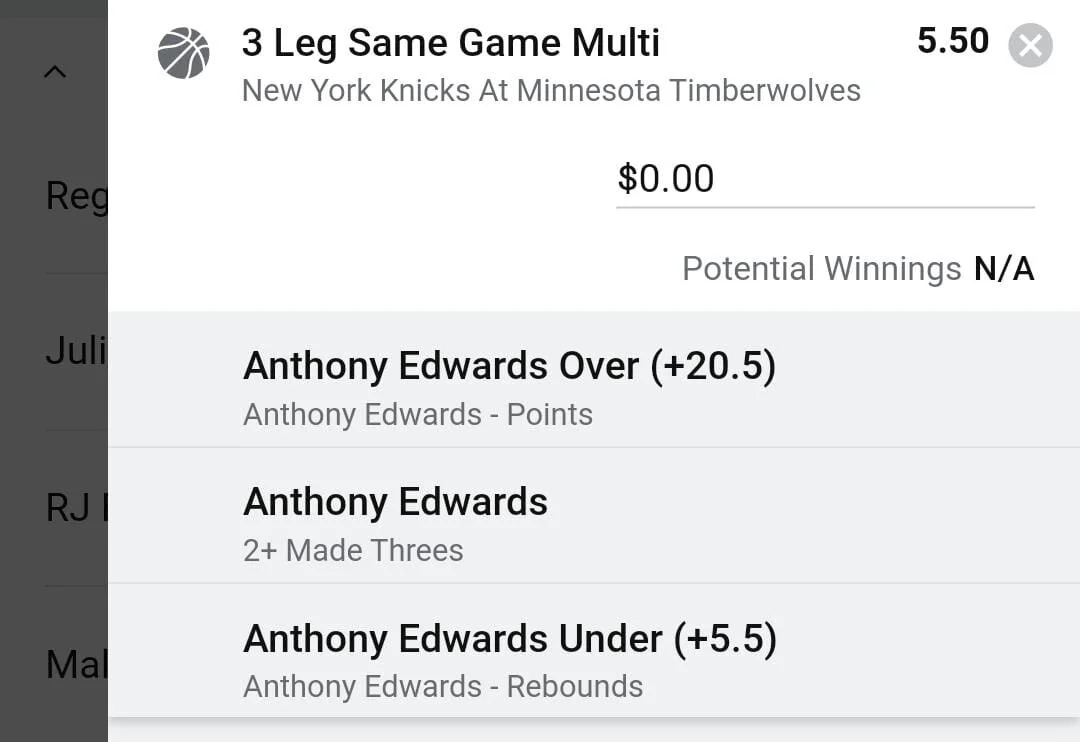 Edwards 1.5 units. Take odds over $4